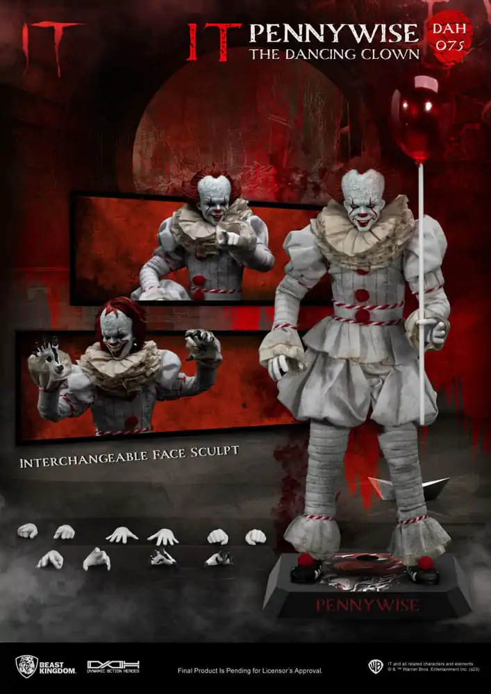 Stephen Kings It Dynamic 8ction Heroes Action Figure 1/9 Pennywise 21 cm termékfotó