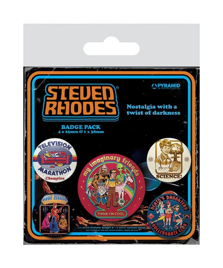 Steven Rhodes Pin-Back Buttons 5-Pack Collection product photo