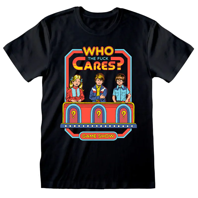 Steven Rhodes Who Cares adult t-shirt product photo