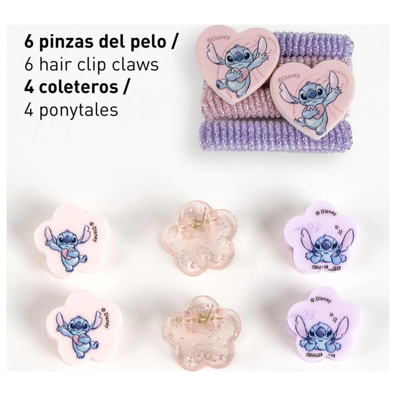 Stitch Alien Heart Hair Clip, Hair Tie Set in Box product photo