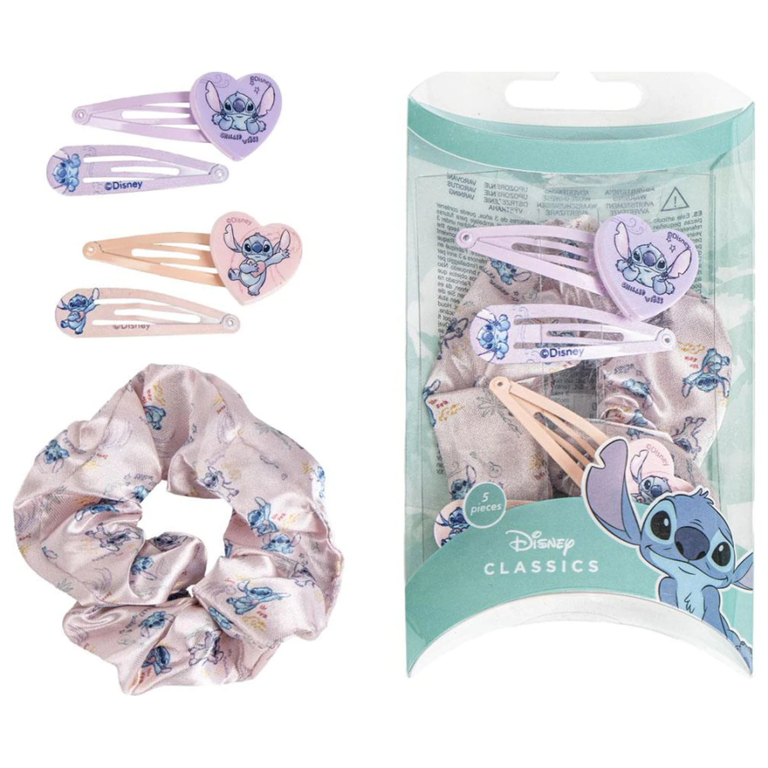 Stitch Alien Love Hair Clip and Hair Tie Set in Box product photo