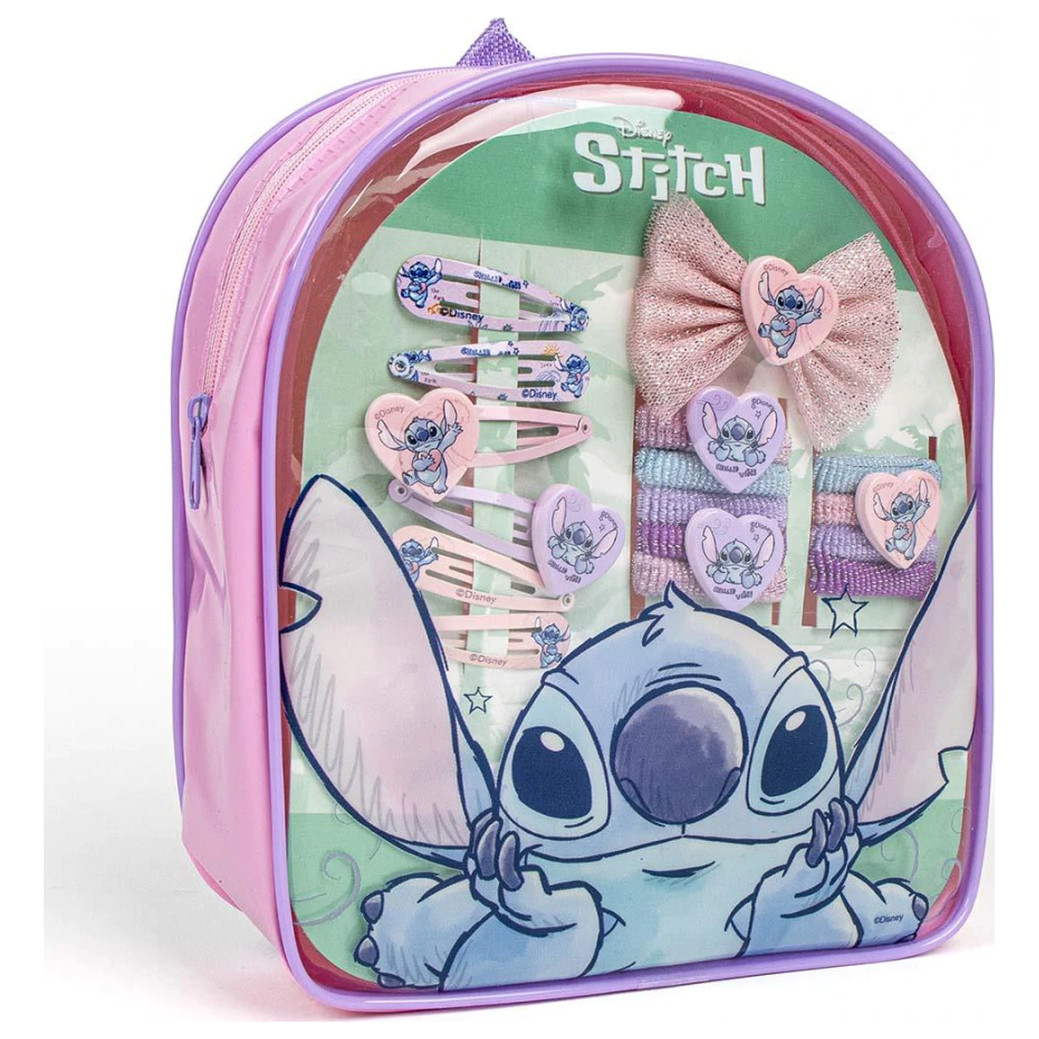 Stitch Alien Love Hair Accessory Set in Bag product photo