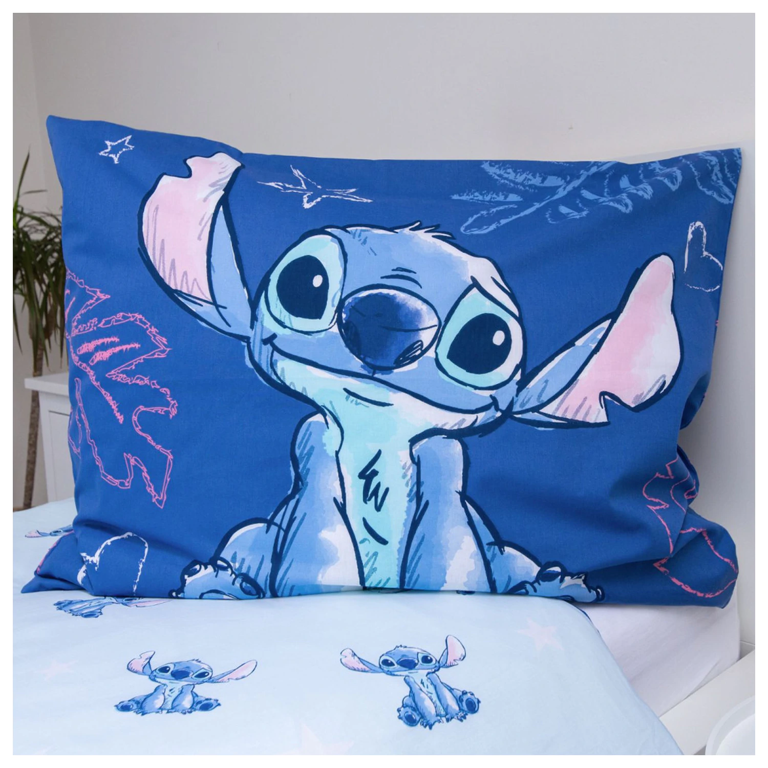 Stitch Aloha Blue Duvet Cover product photo