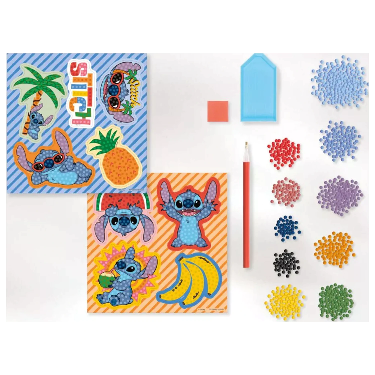 Lilo & Stitch Aloha Diamond Painting Sticker Set of 9 product photo