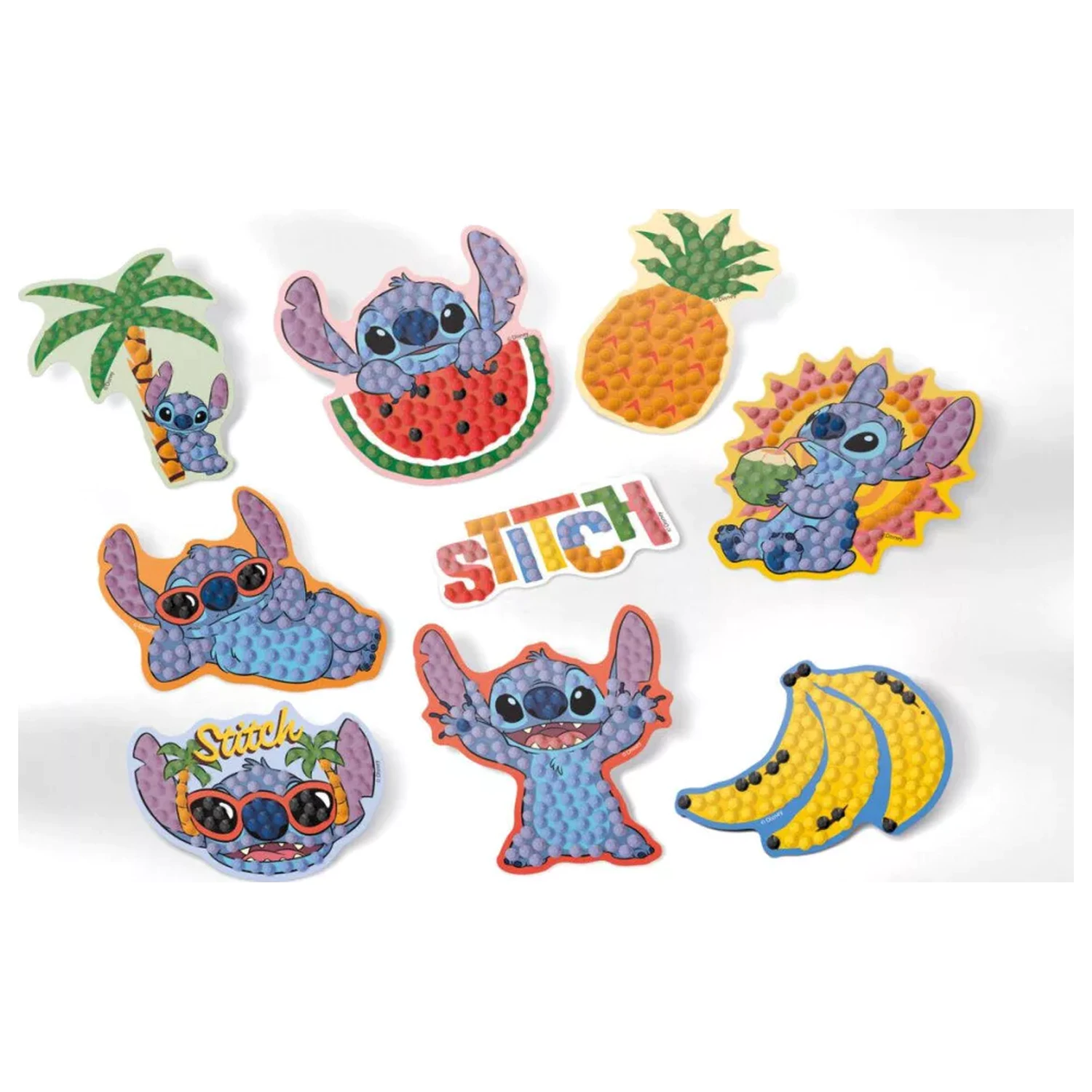 Lilo & Stitch Aloha Diamond Painting Sticker Set of 9 product photo