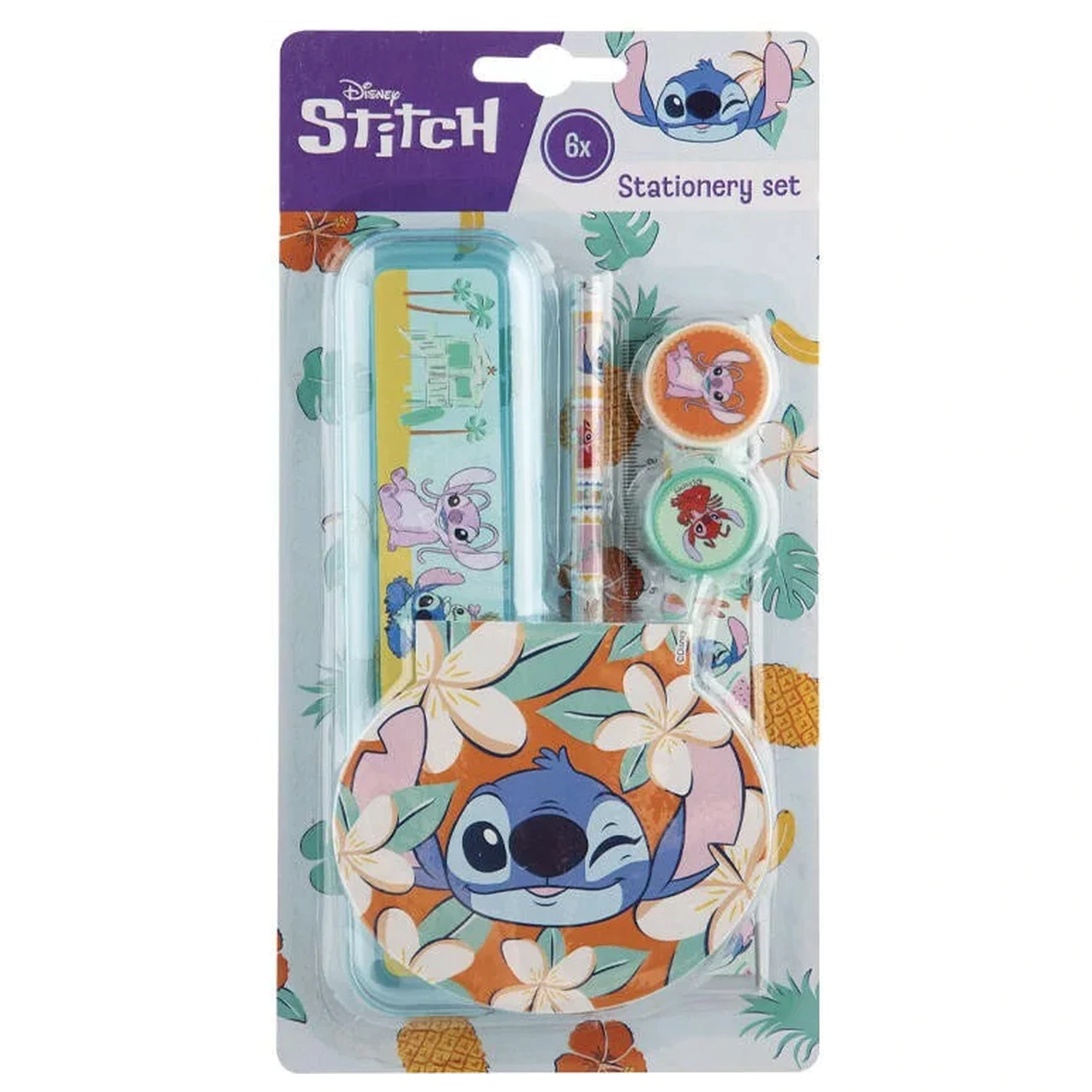 Stitch Aloha Stationery Set - 6 Pcs product photo