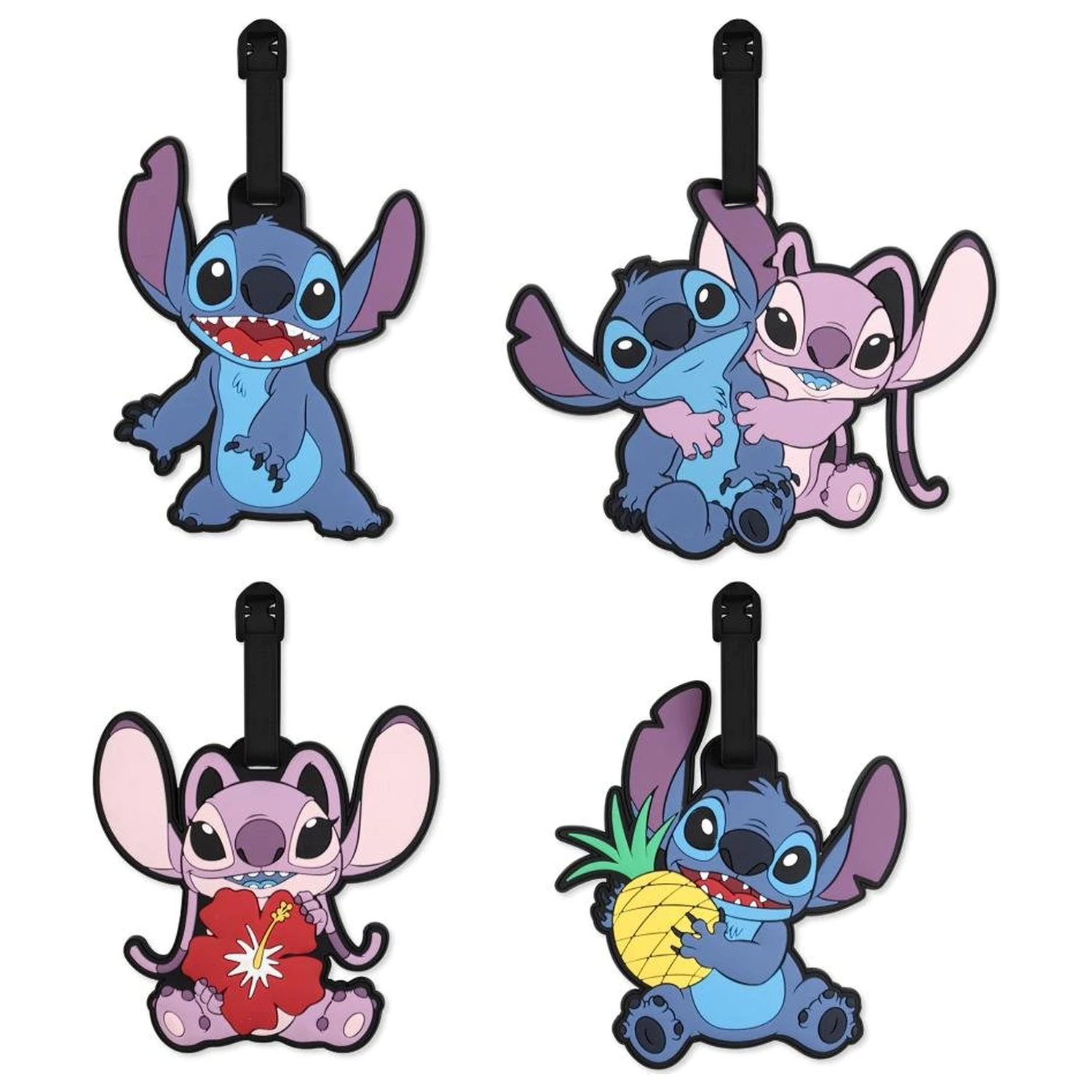 Stitch & Angel Luggage Tag Set 4 Pc. product photo