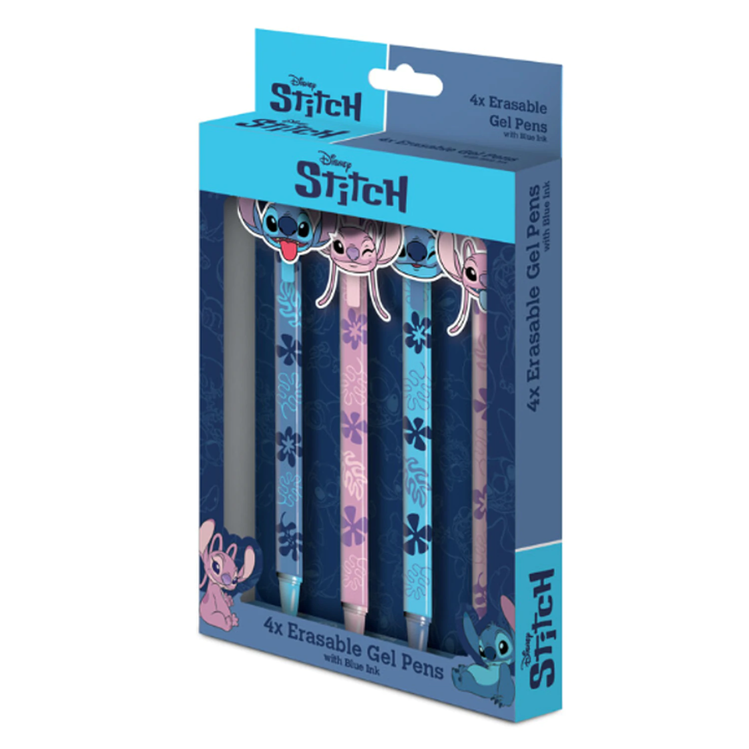 Stitch & Angel 4 Head Topper Erasable Gel Pens product photo