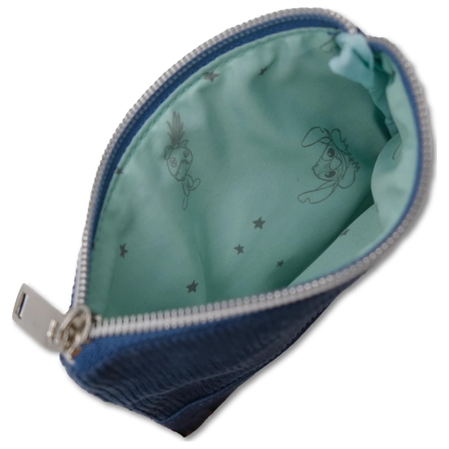Stitch & Angel Blue Corduroy Fashion Duo Pouch Wallet product photo