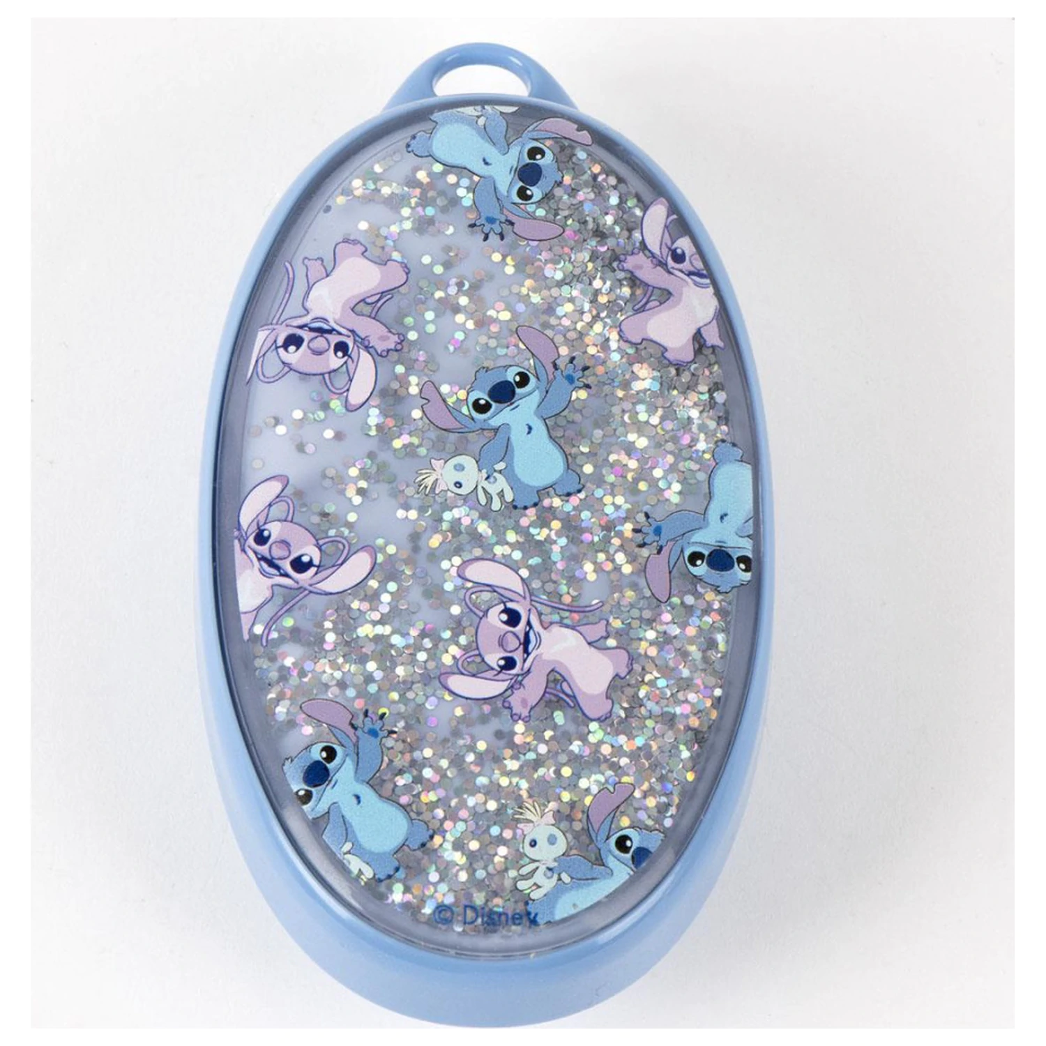Stitch Angel glitter hairbrush, comb 13 cm product photo