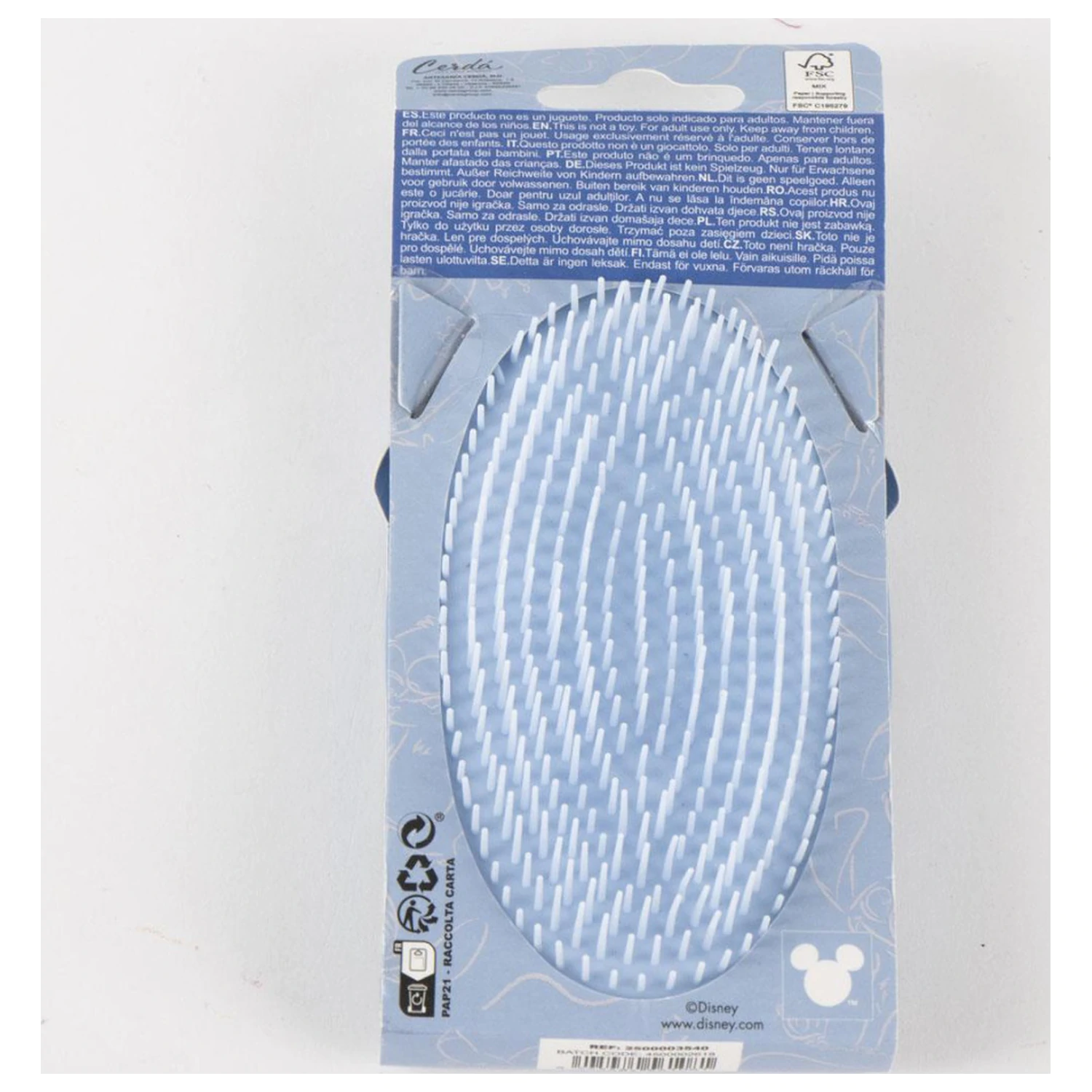 Stitch Angel glitter hairbrush, comb 13 cm product photo