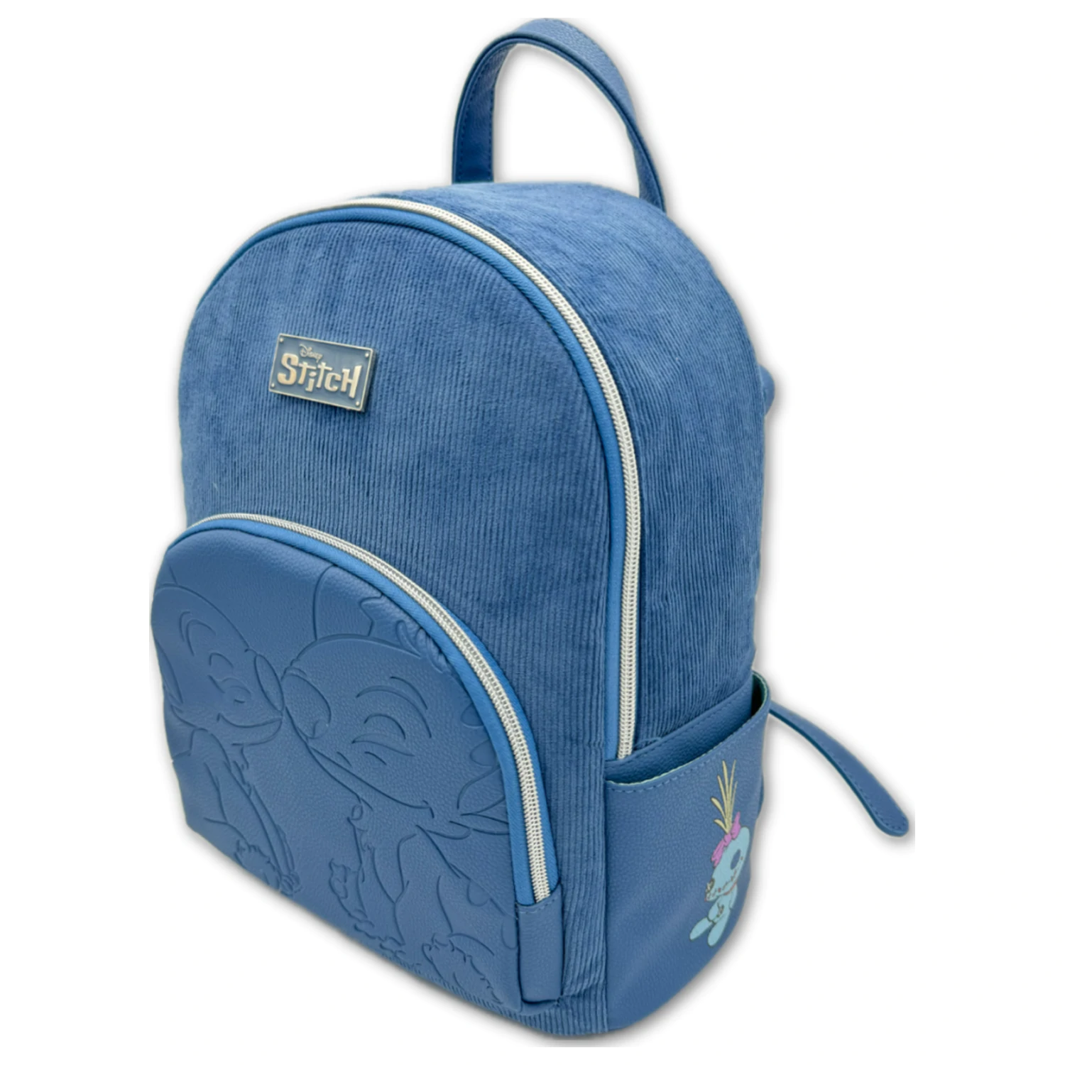 Stitch & Angel Fashion Duo Blue Corduroy Backpack product photo
