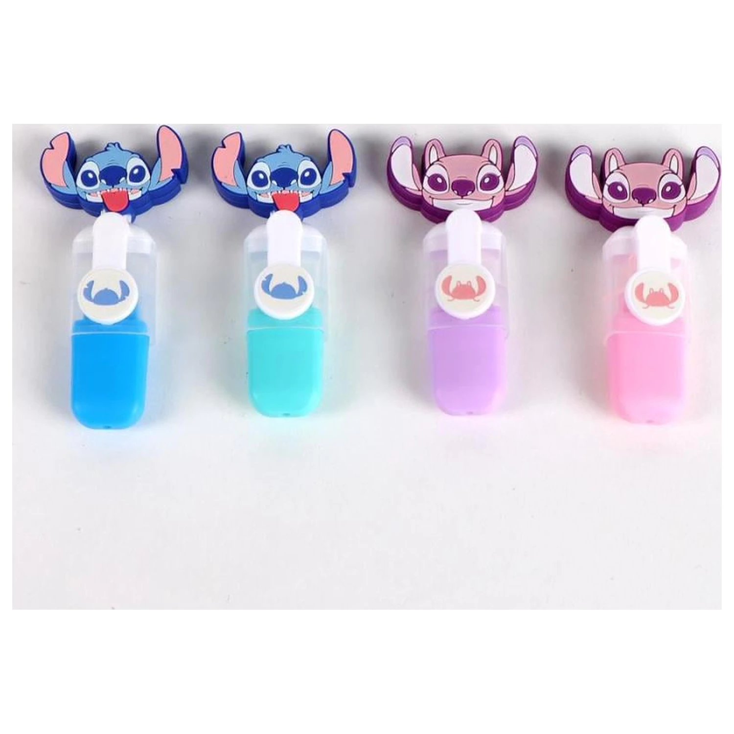 Stitch & Angel Pack of 4 Mini Highlighters Head product photo