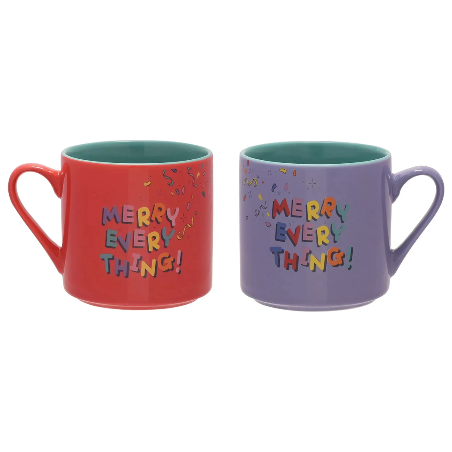 Stitch & Angel Merry Everything Set of 2 Colored Mugs product photo