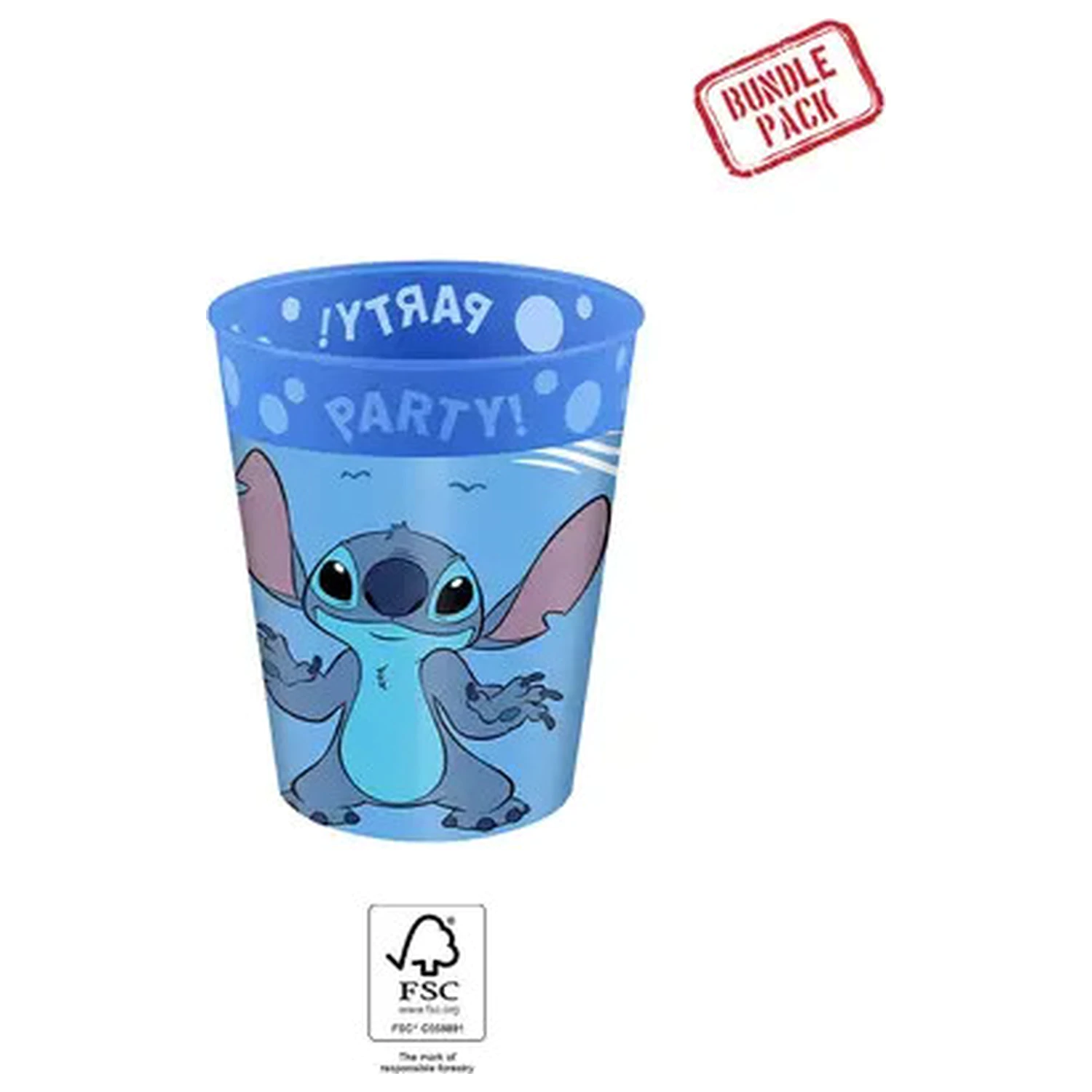 Stitch Angel micro premium plastic cup set of 4, 250 ml product photo
