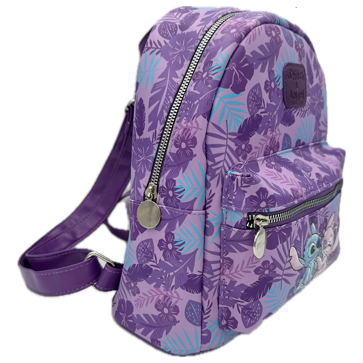 Stitch & Angel Ohana PU Backpack 28x11x22cm product photo