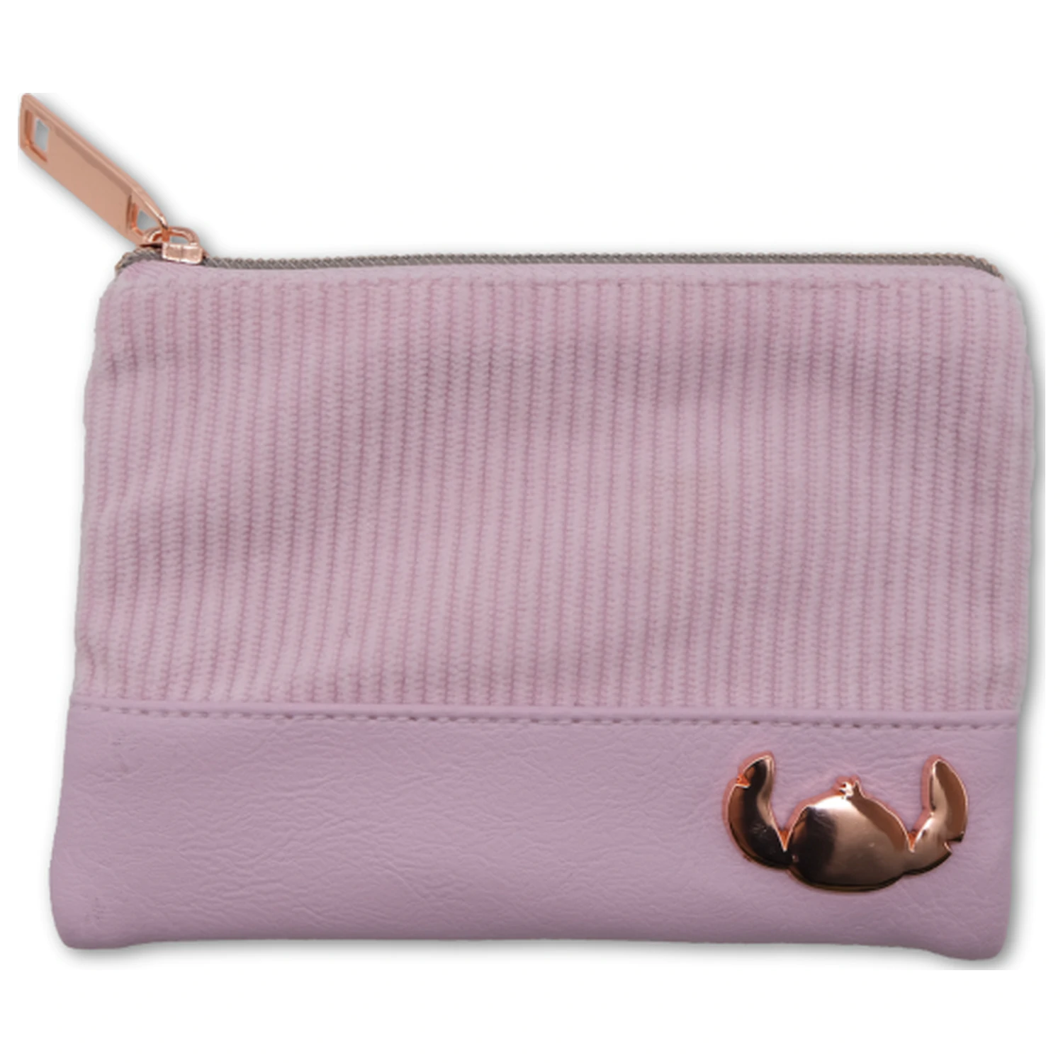 Stitch & Angel Pink Corduroy Fashion Duo Pouch Wallet product photo