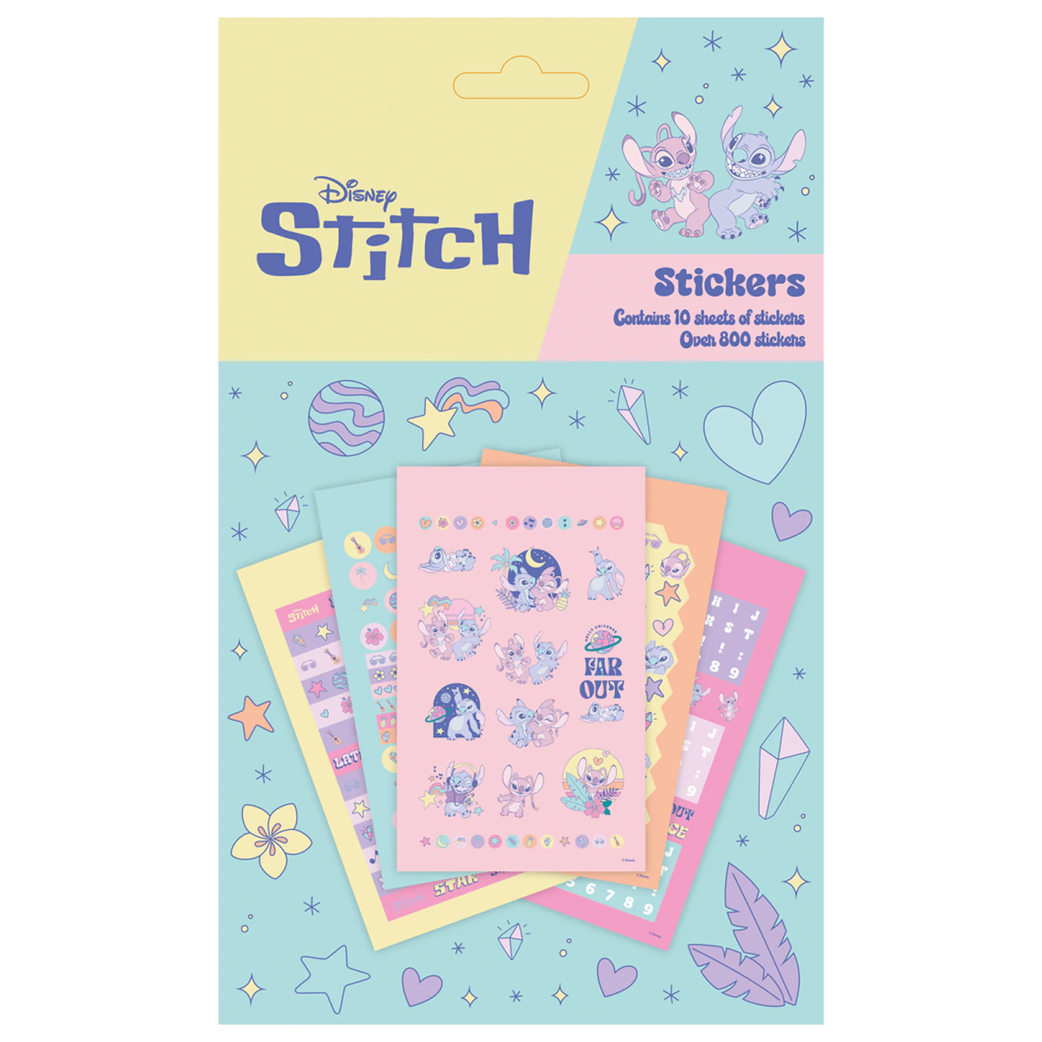 Stitch & Angel Space Rocks Stickers Pack 800pc product photo