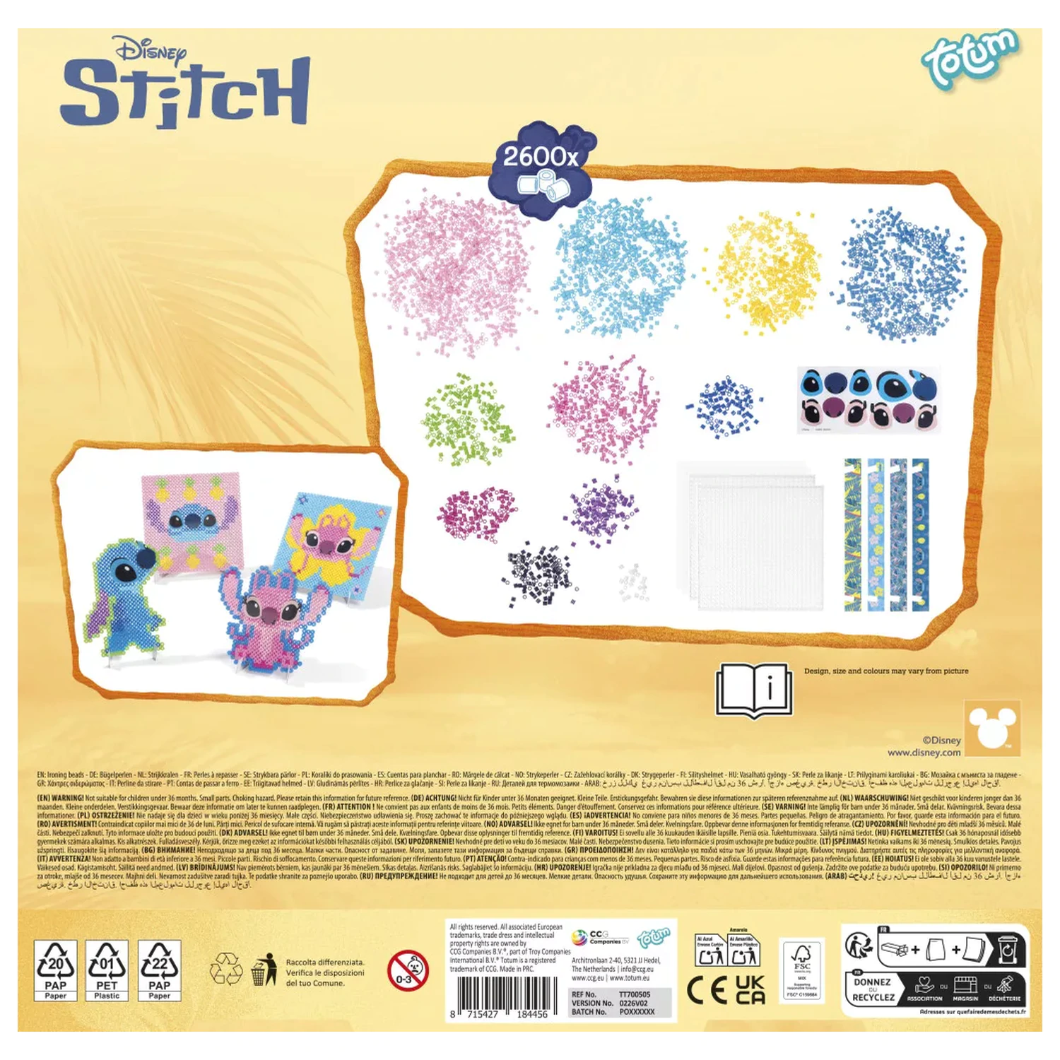 Stitch Angel Iron-on Bead Creative Set product photo