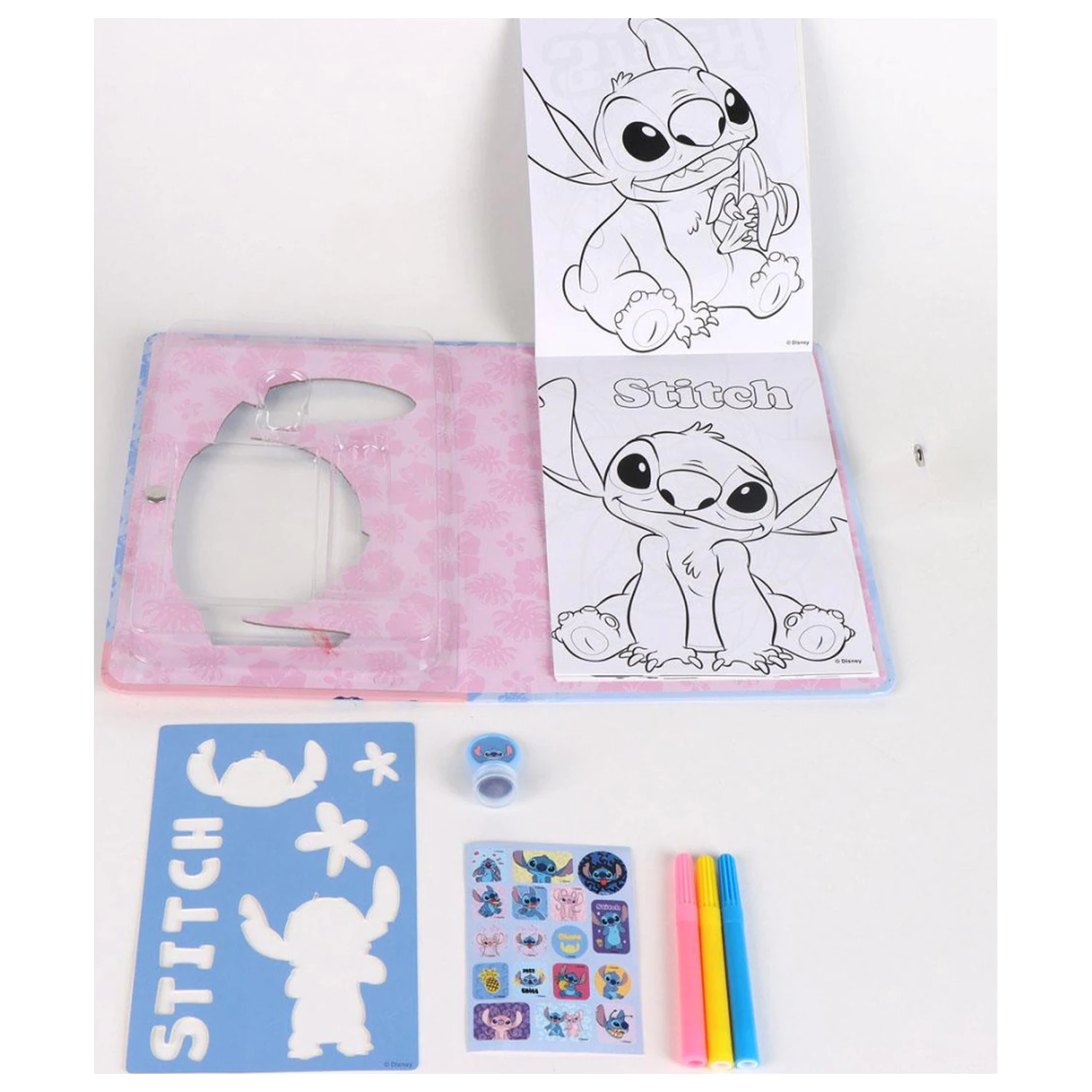 Stitch Banana Coloring Booklet Set with Stencils product photo