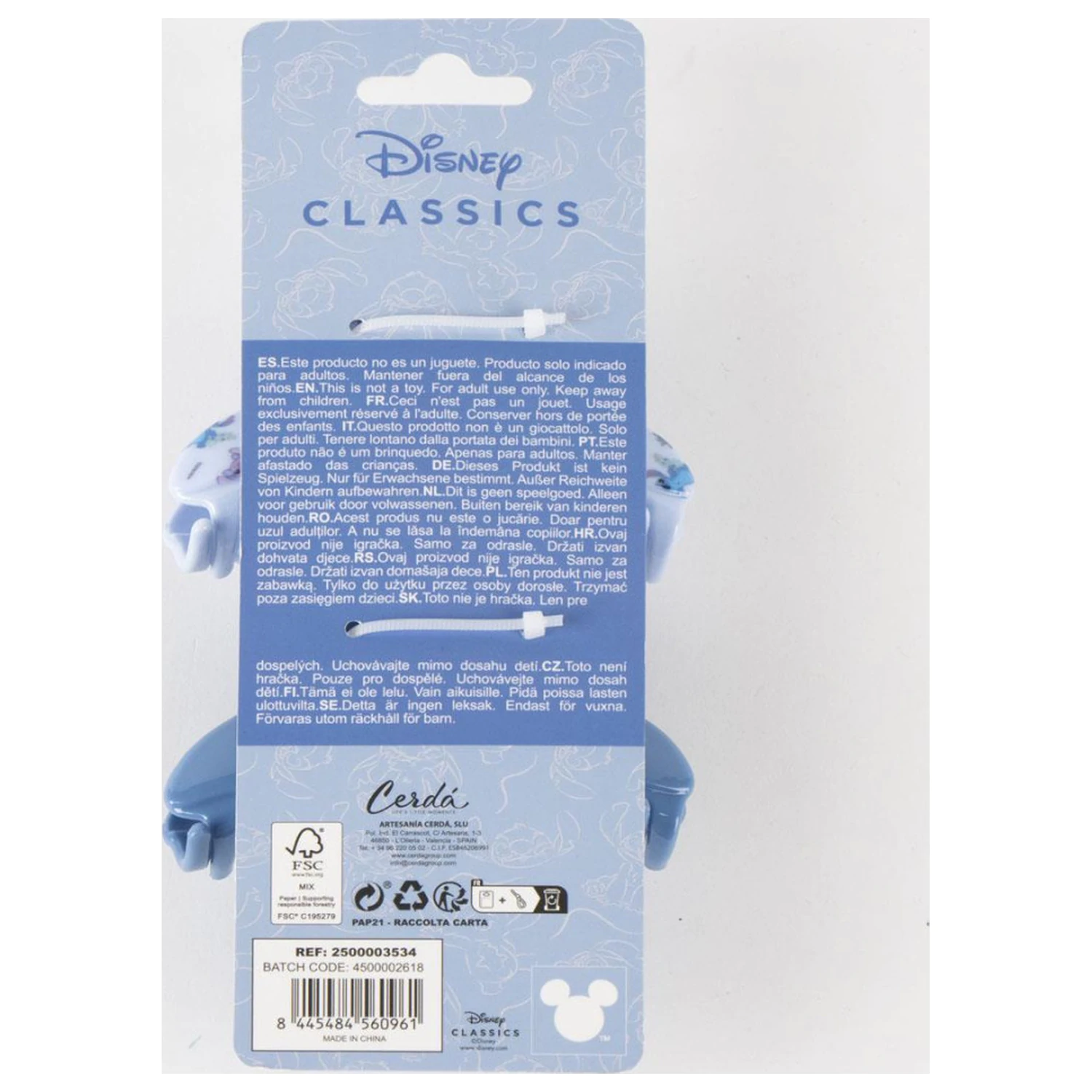 Lilo & Stitch Blue Hair Clip Set of 2 product photo
