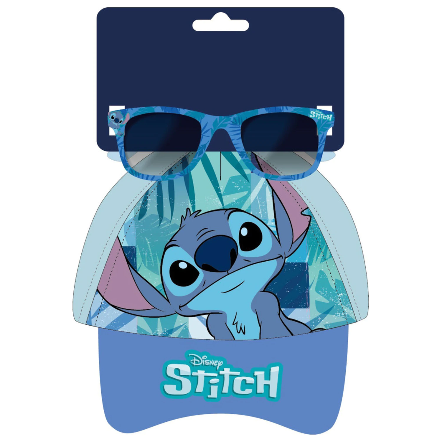 Stitch Blue Leaf Sunglasses and Baseball Cap Set product photo