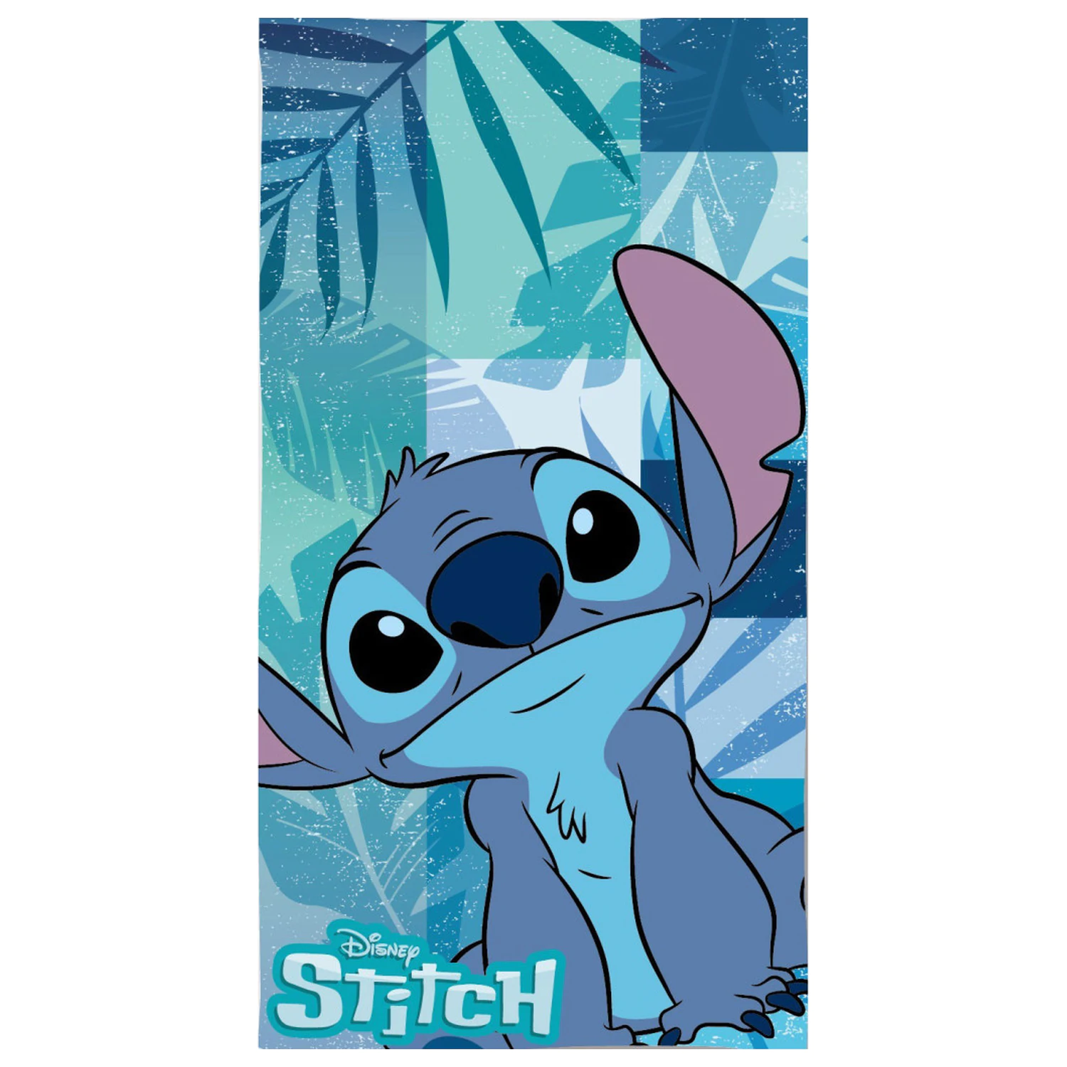 Stitch Blue Leaf towel 70x140cm product photo