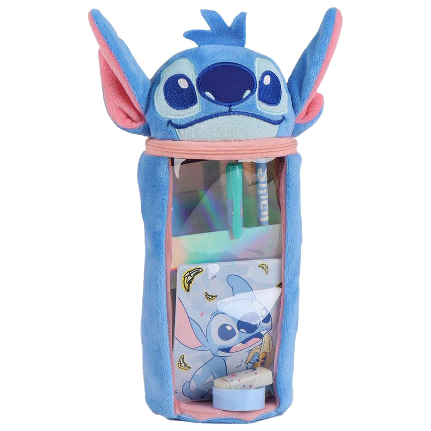 Stitch Blue Plush Filled Pencil Case product photo