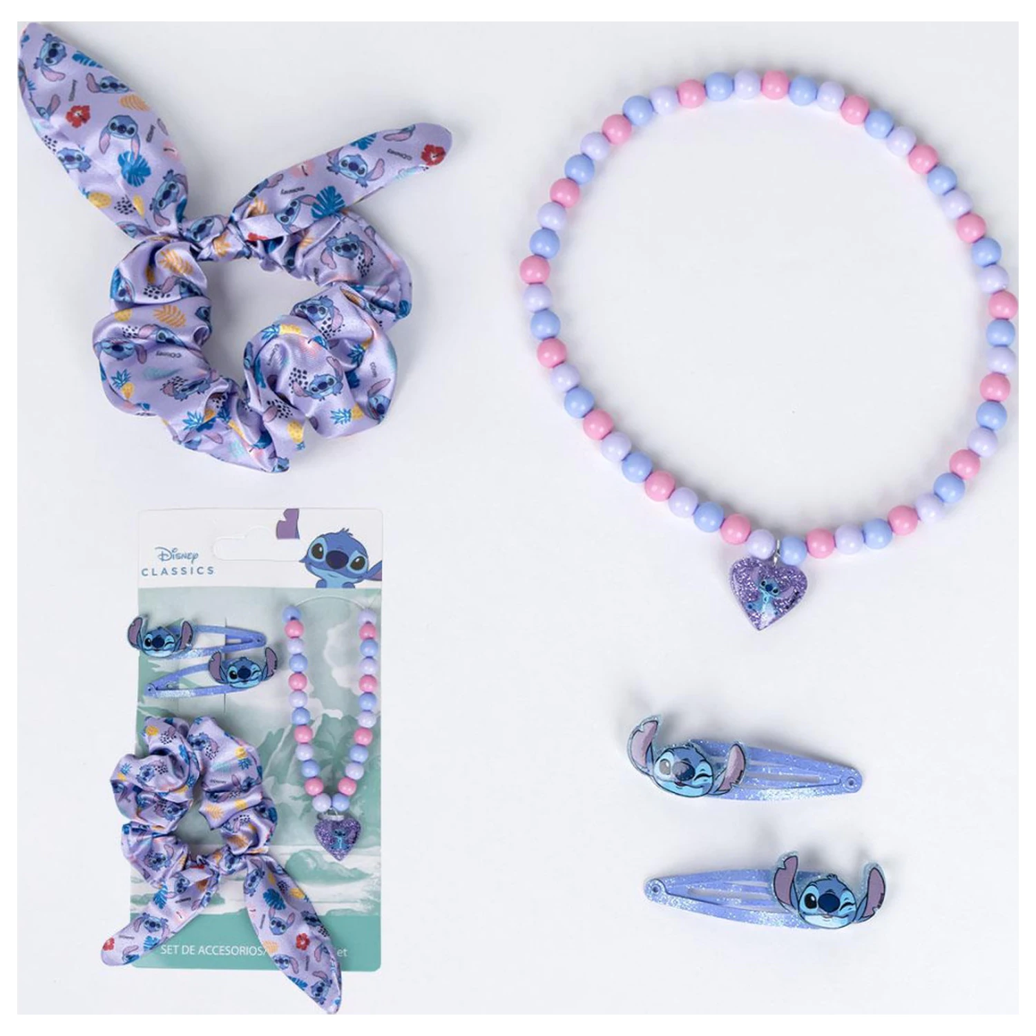 Stitch Breeze Necklace and Hair Accessory Set product photo