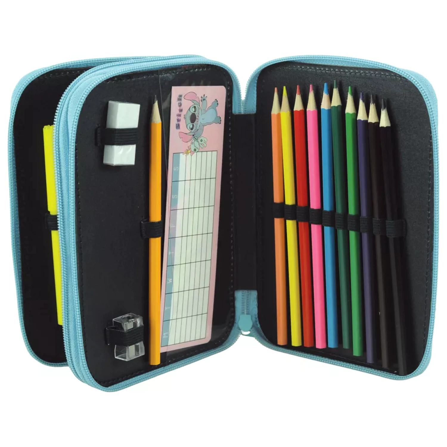 Stitch Brush It Out Filled 2-Story Pencil Case product photo