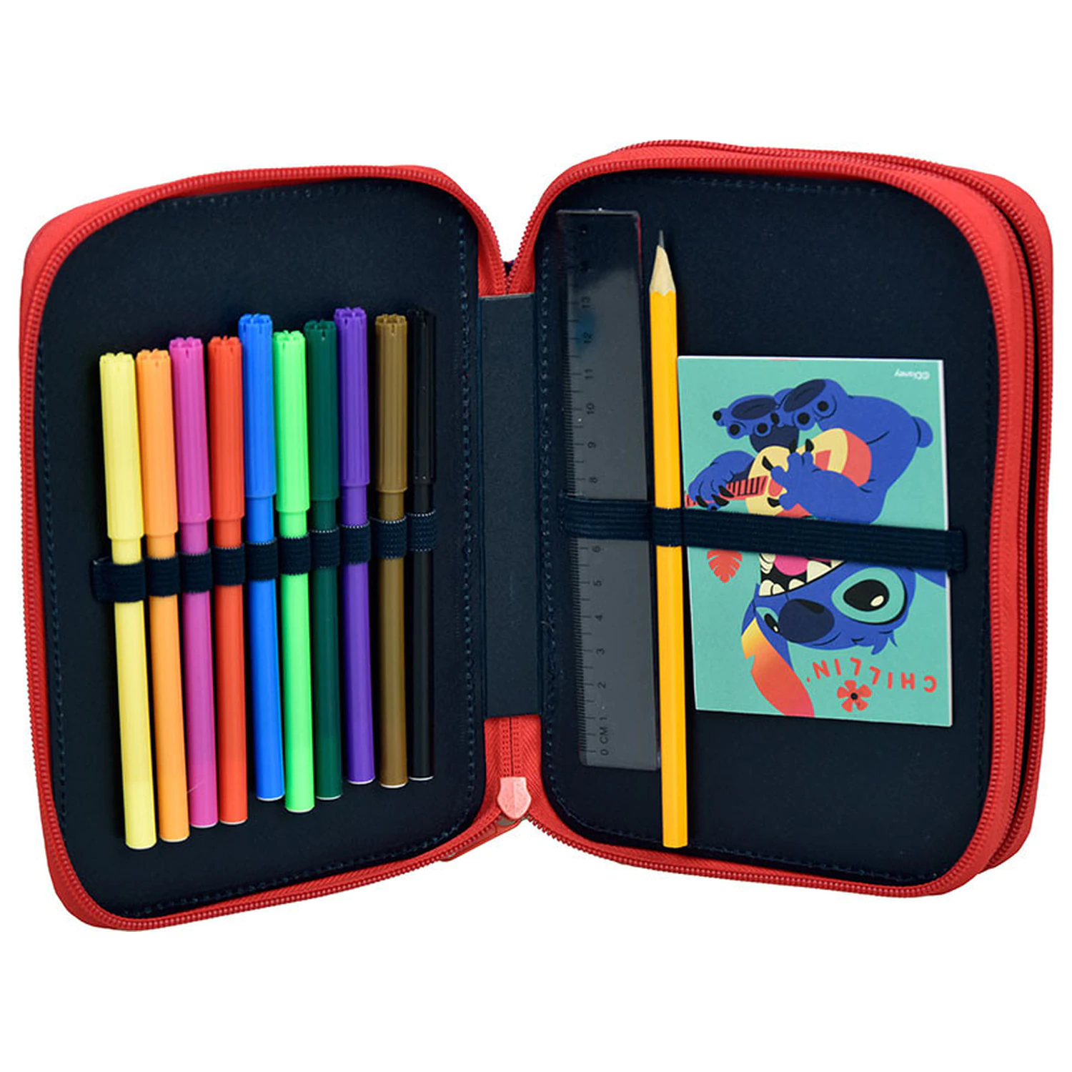 Stitch Chillin' Filled 2-Tier Pencil Case product photo