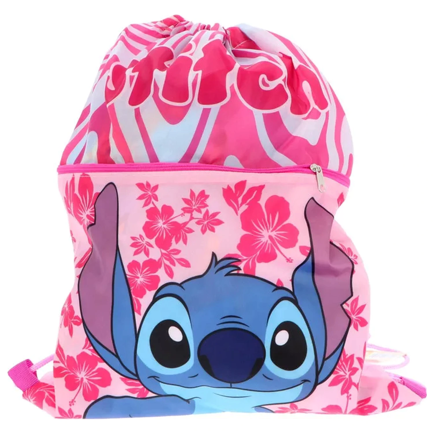 Stitch Cute Deluxe Gym Bag, Drawstring Bag 45 cm product photo