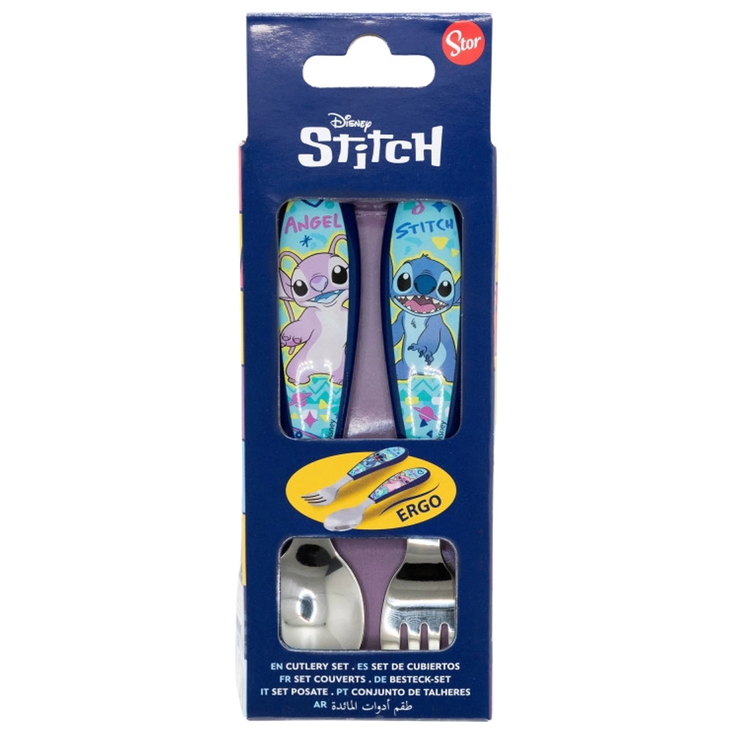 Stitch Drawing Metal Ergo Cutlery Set - 2 Piece product photo