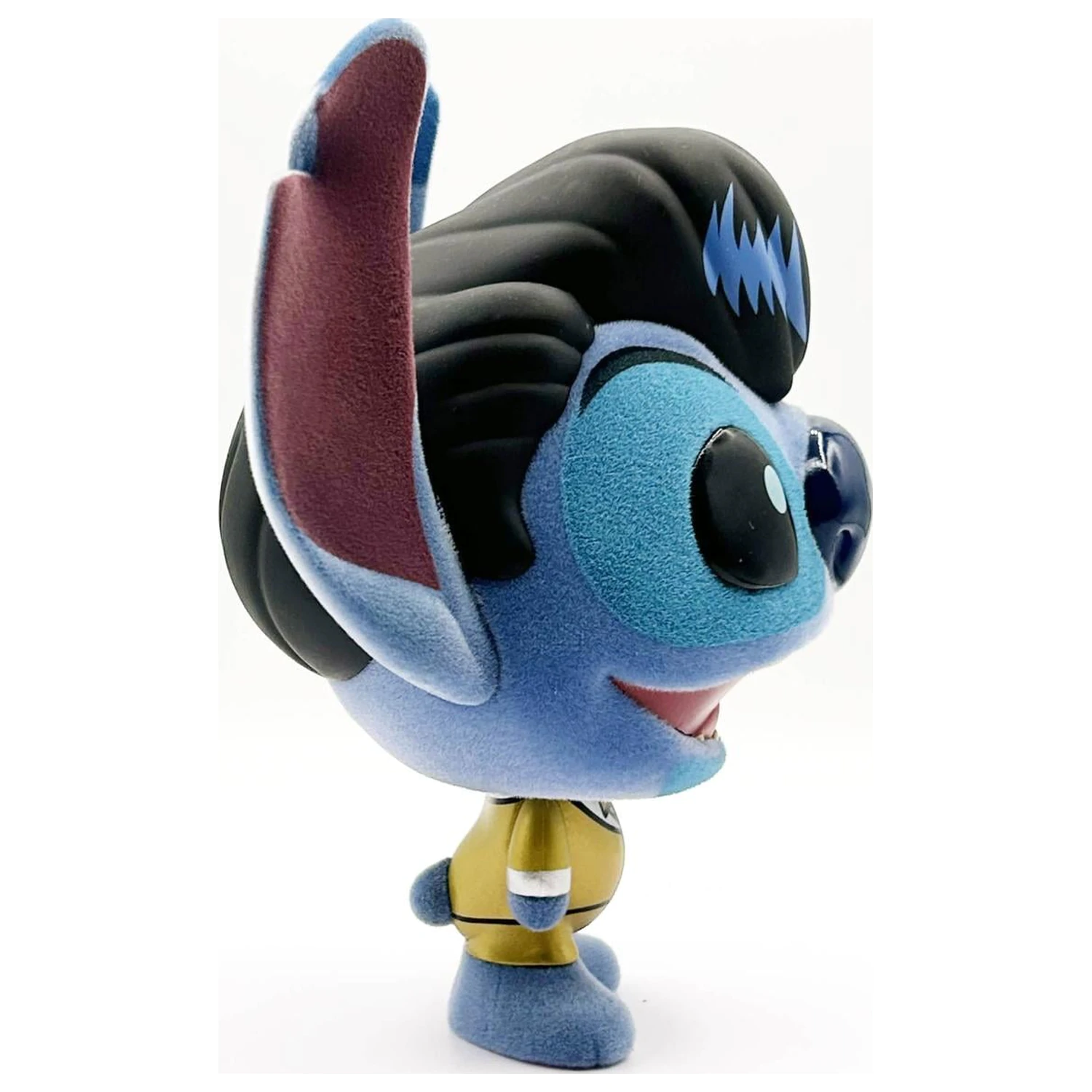 Stitch Elvis Gold Suit Bhunny Flocked Vinyl Figure product photo