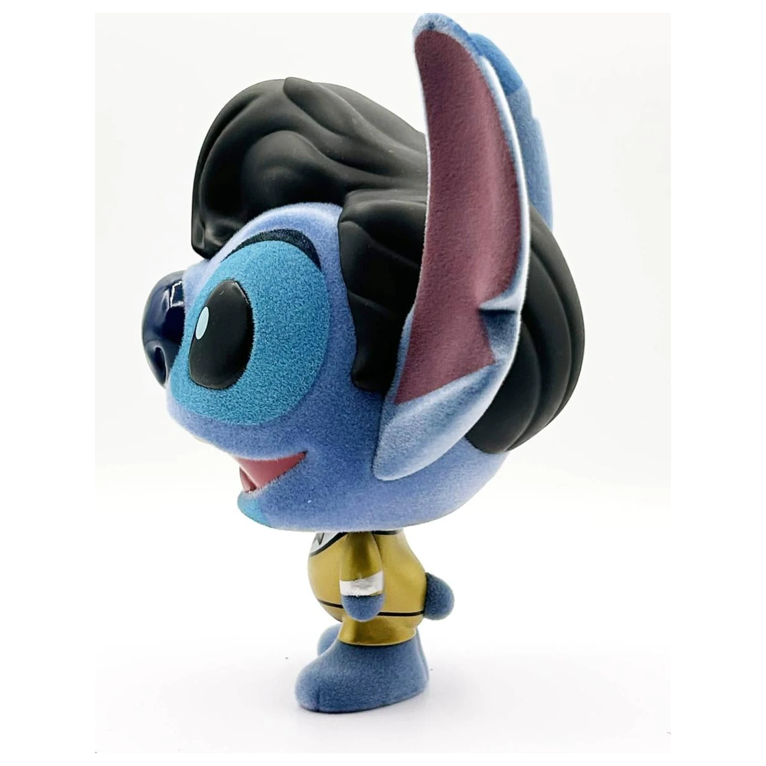 Stitch Elvis Gold Suit Bhunny Flocked Vinyl Figure product photo