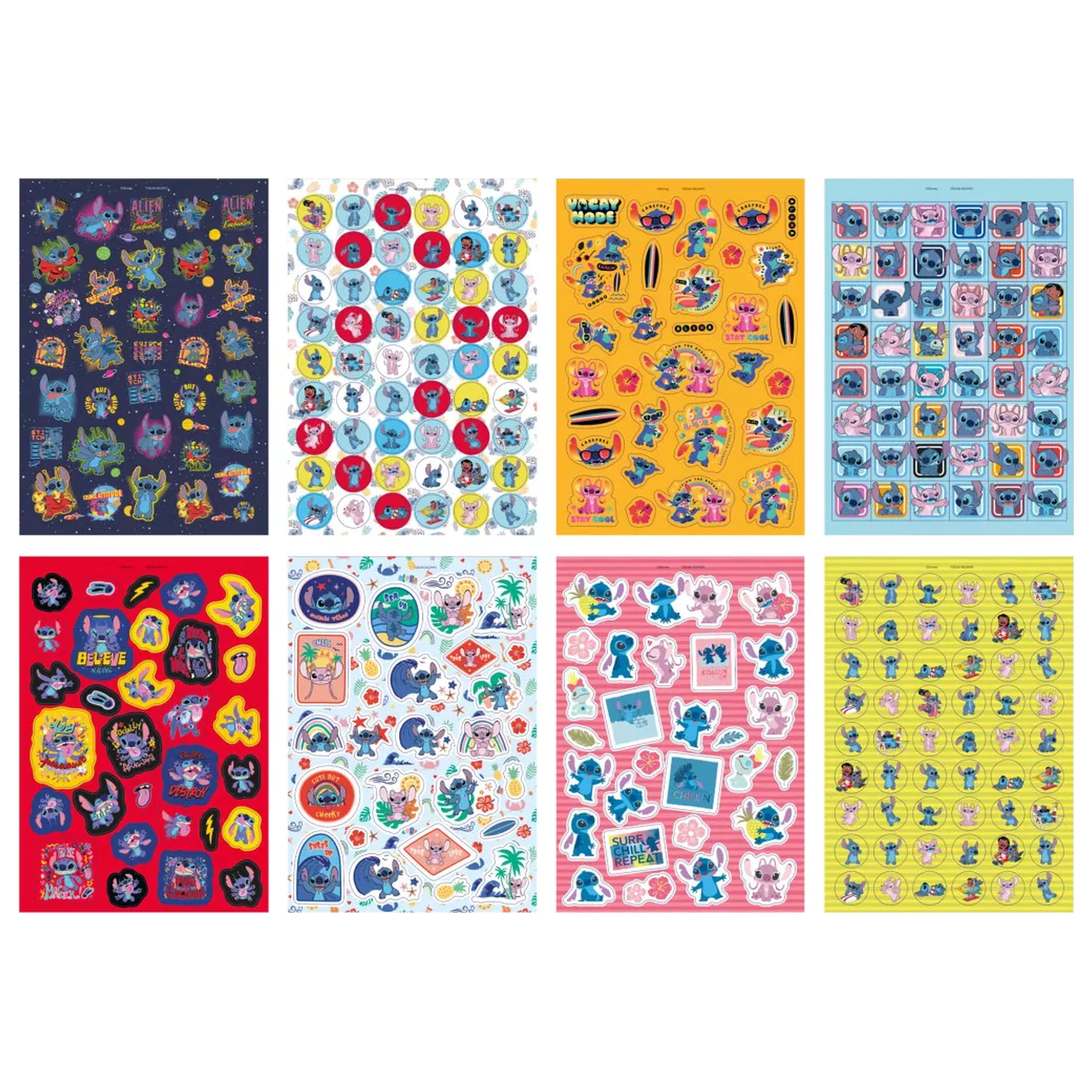 Stitch Extrovert Sticker Pack 8 Sheets product photo