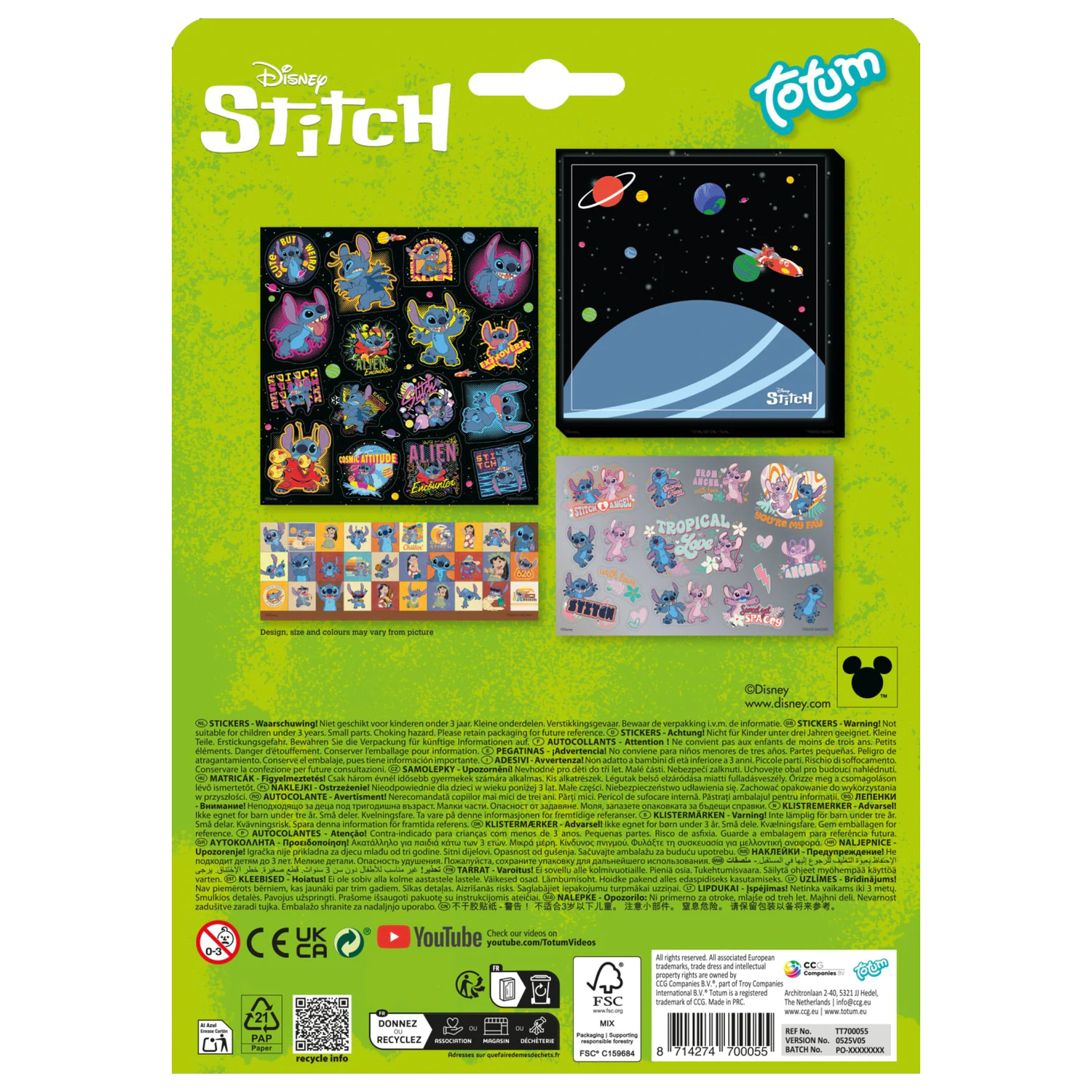 Stitch Extrovert Sticker Set product photo