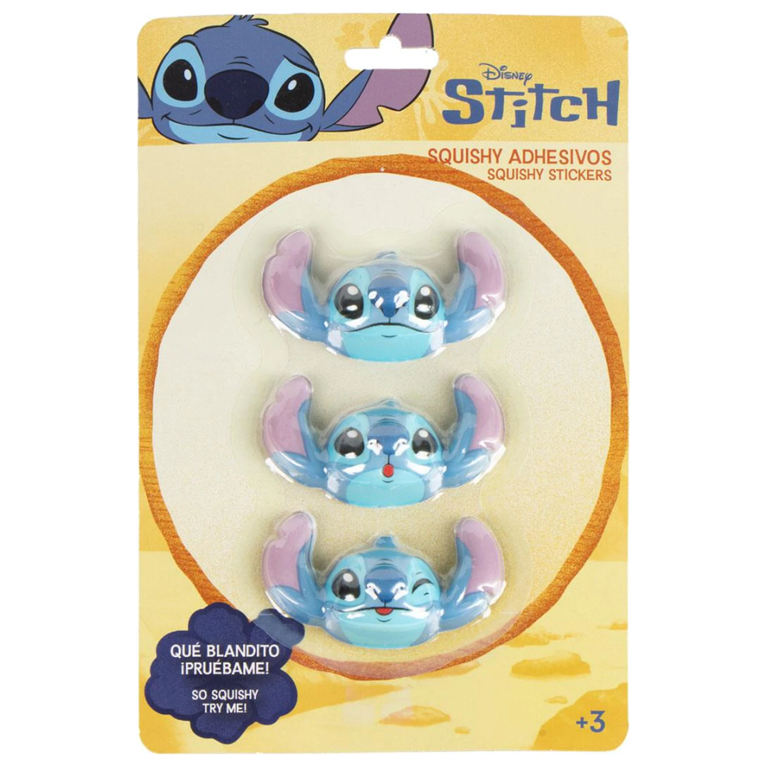 Stitch Face Decor Sticker Set 3 pc product photo