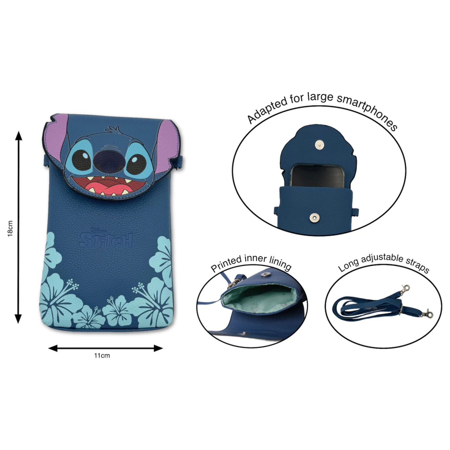 Stitch Fashion Duo Phone Shoulder Bag product photo