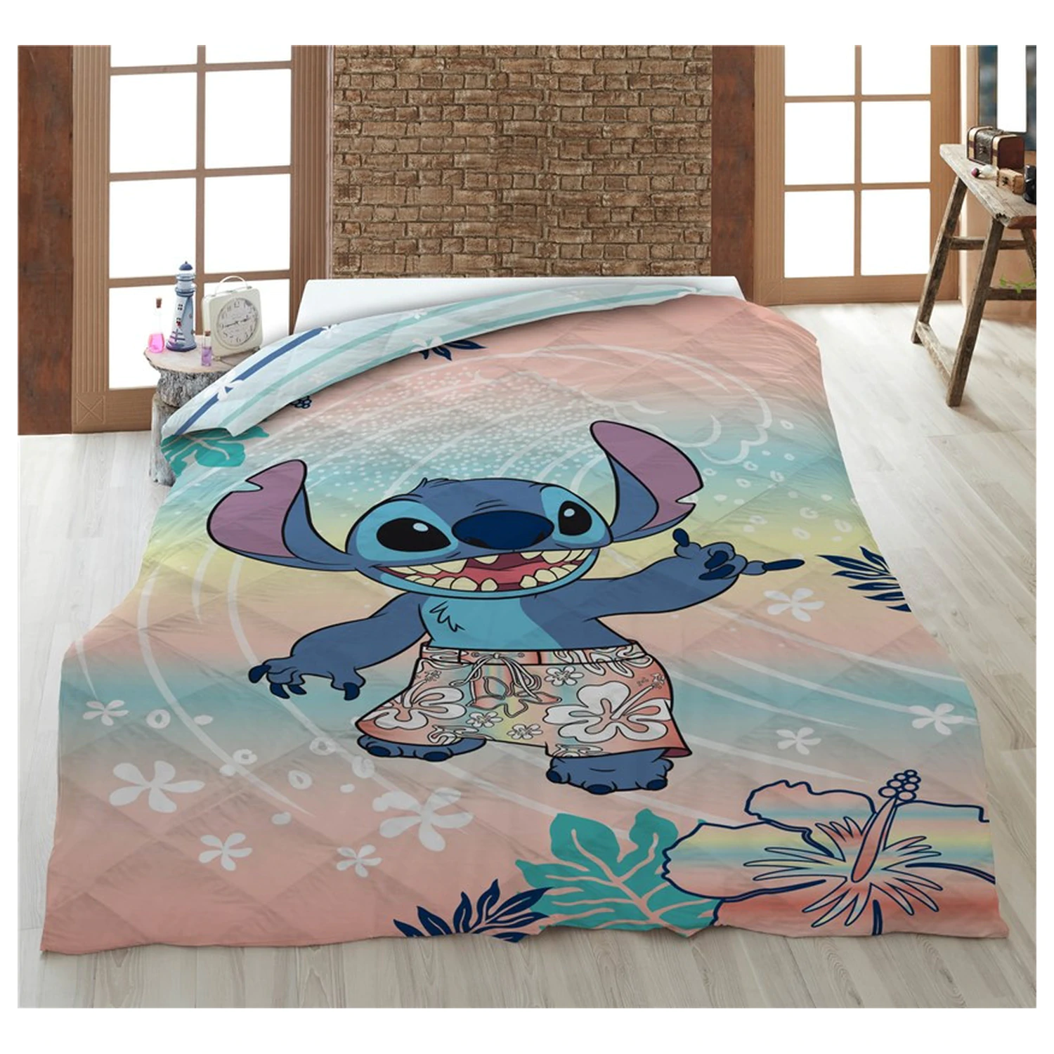 Stitch Hawaiian Dream Quilted Bedspread, Duvet 140x200cm product photo