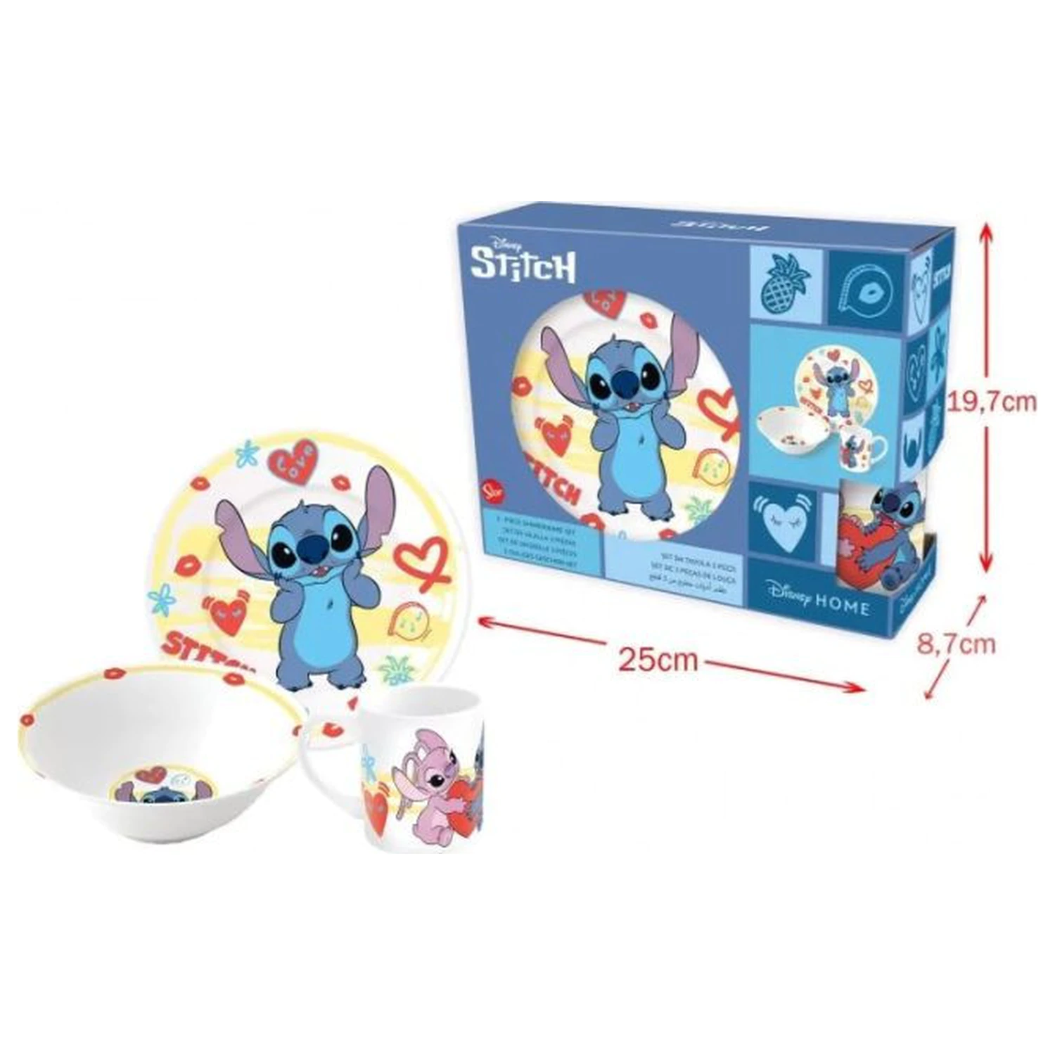 Stitch Heart Porcelain Dinnerware Set product photo