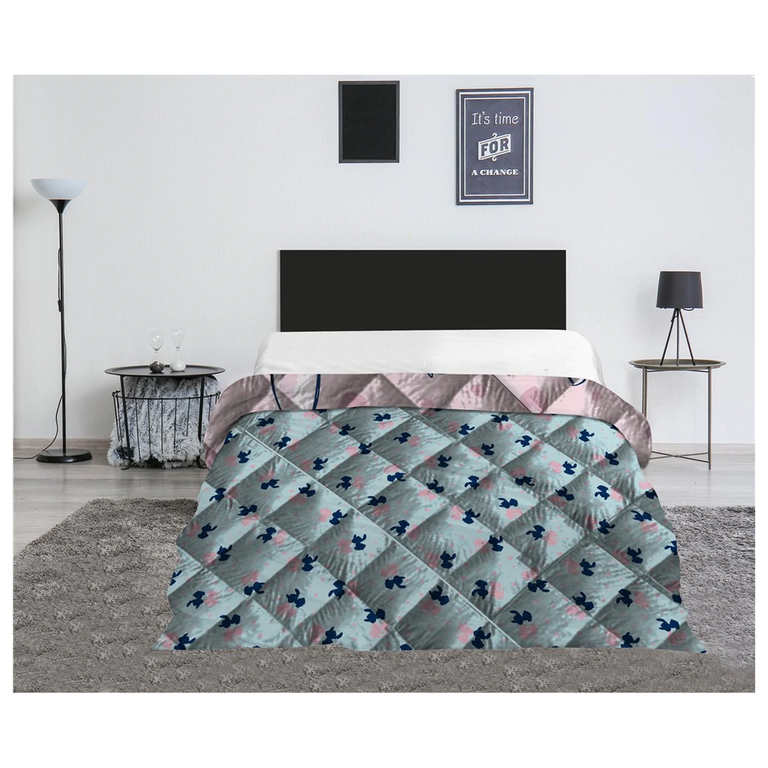 Stitch Heart Quilted Bedspread, Duvet 240x220cm product photo
