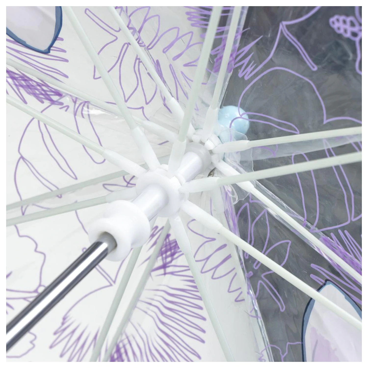 Stitch Hibiscus Kids' Transparent Umbrella Ø71 cm product photo