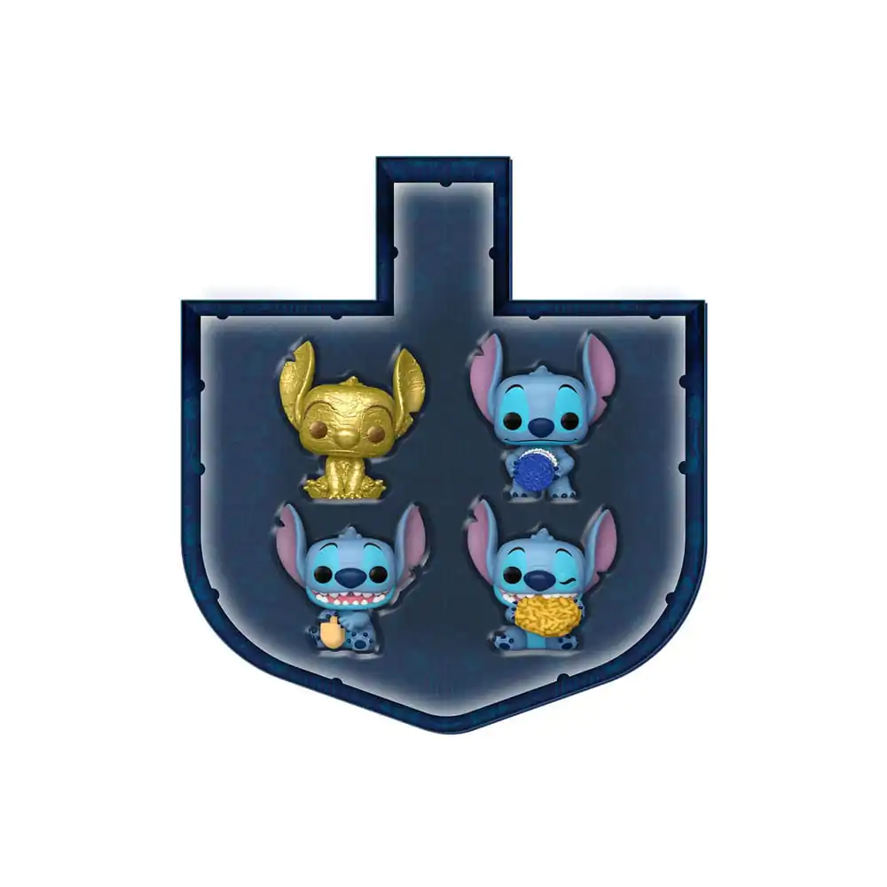 Stitch Holiday 2024 Pocket Funko POP! Vinyl Keychains 4-Pack Dreidel Box 4 cm termékfotó