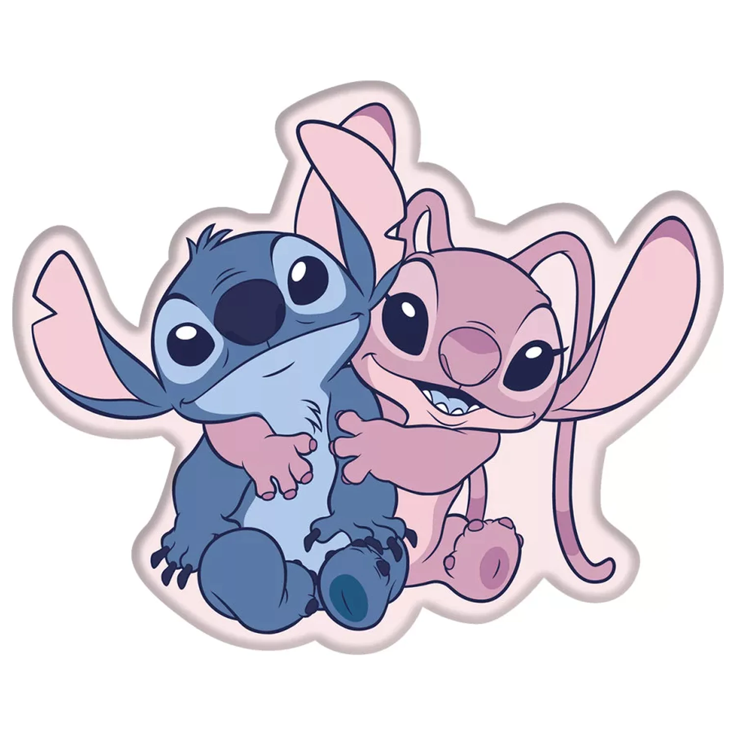 Stitch Hug Shaped Pillow, Decorative Cushion 35x30 cm product photo