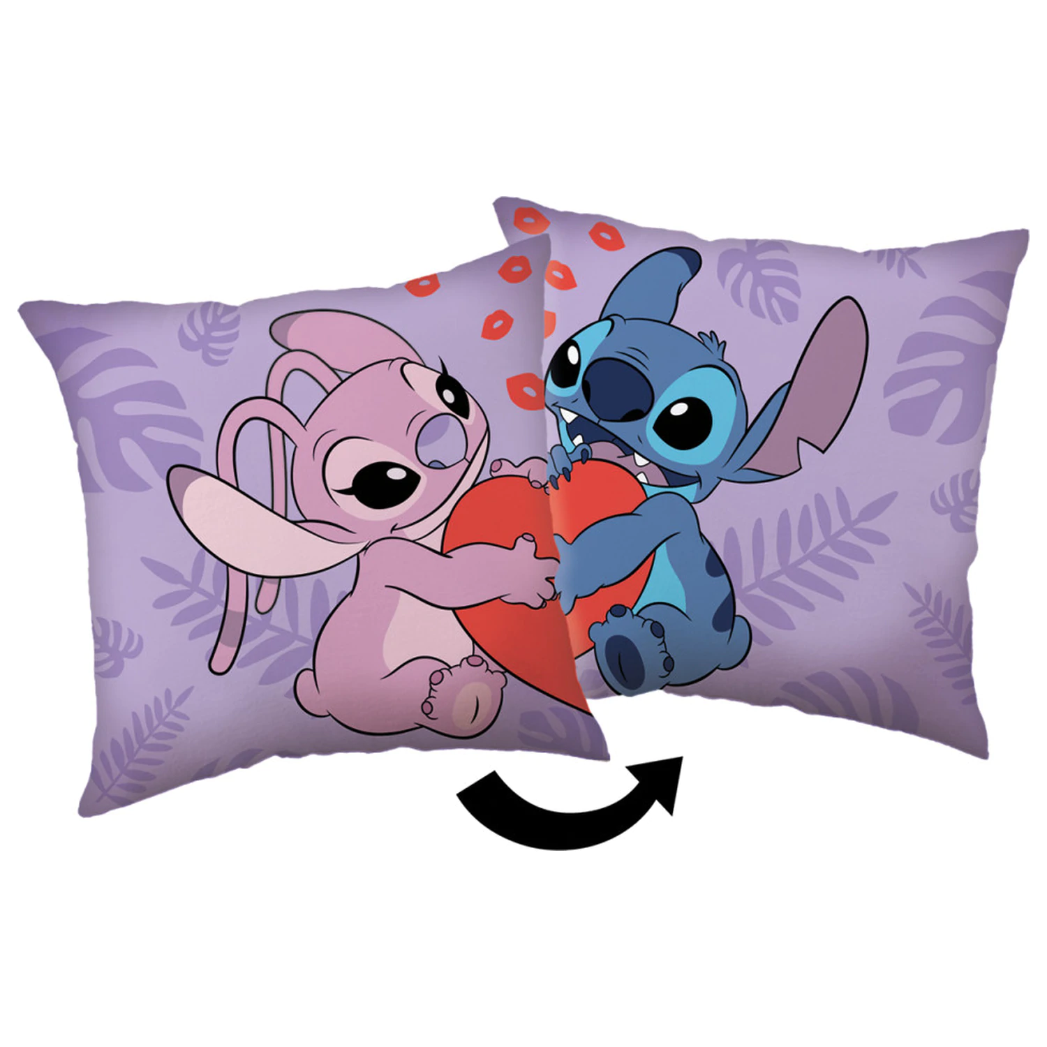 Stitch Kiss pillow product photo