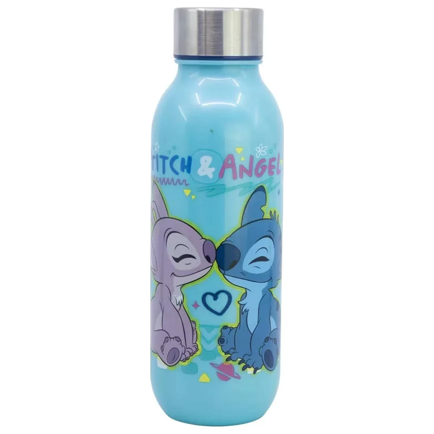 Stitch Love plastic water bottle with screw cap 640 ml product photo