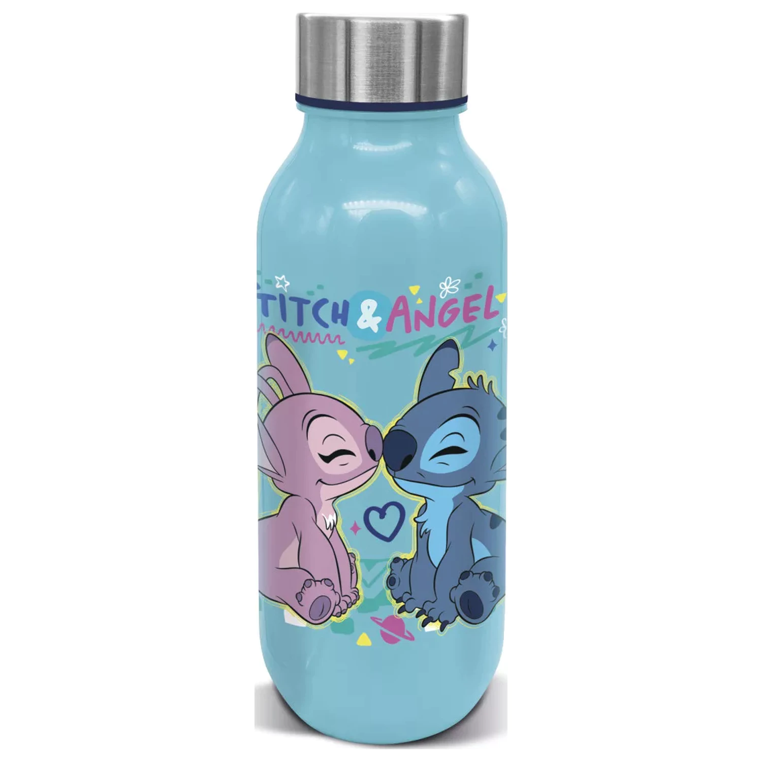 Stitch Love plastic water bottle with screw cap 640 ml product photo