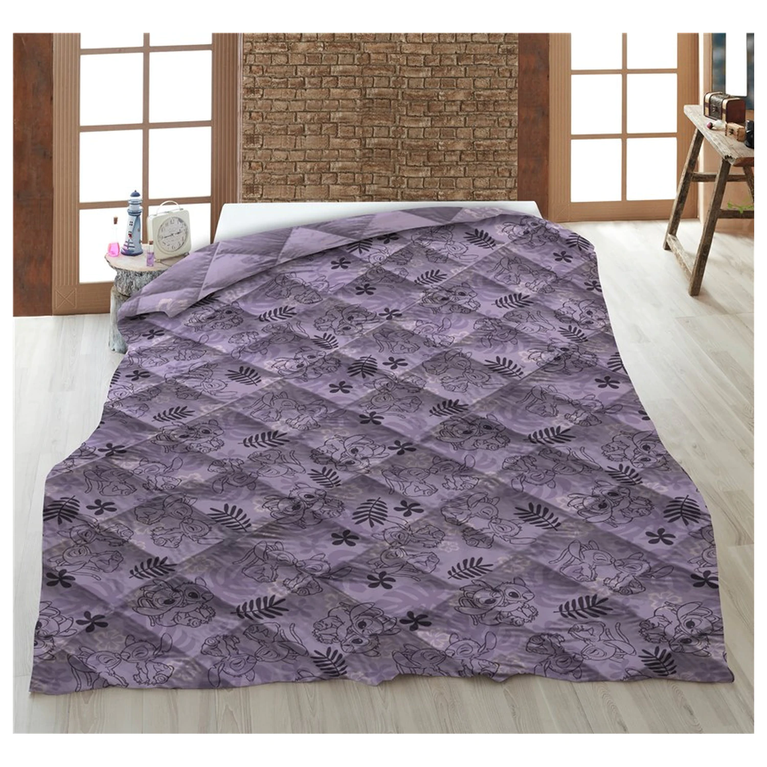 Stitch Lilo and Stitch Love Story Quilted Duvet Cover, Comforter 140x200cm product photo
