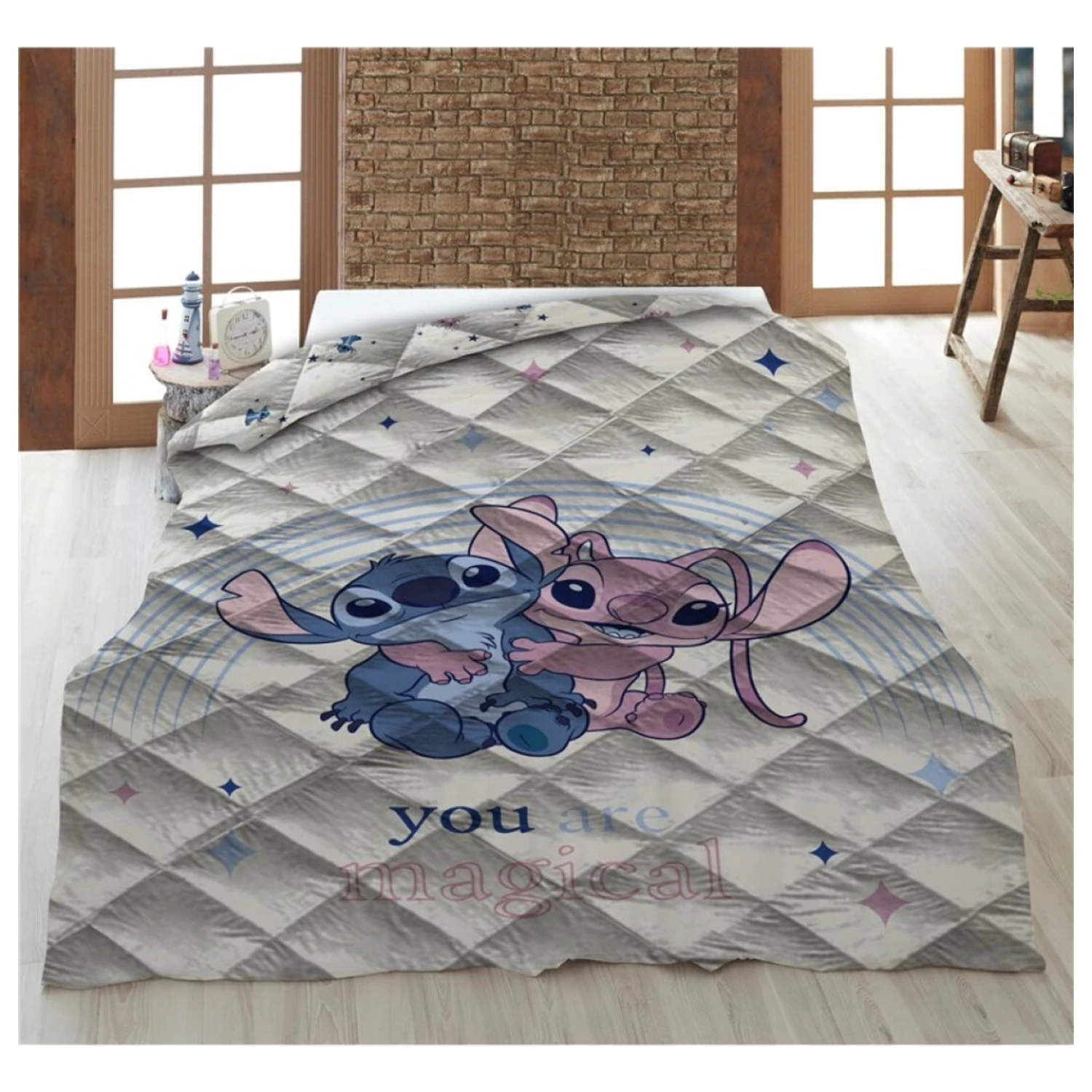 Lilo and Stitch Magical quilted bedspread, duvet 140x200cm product photo
